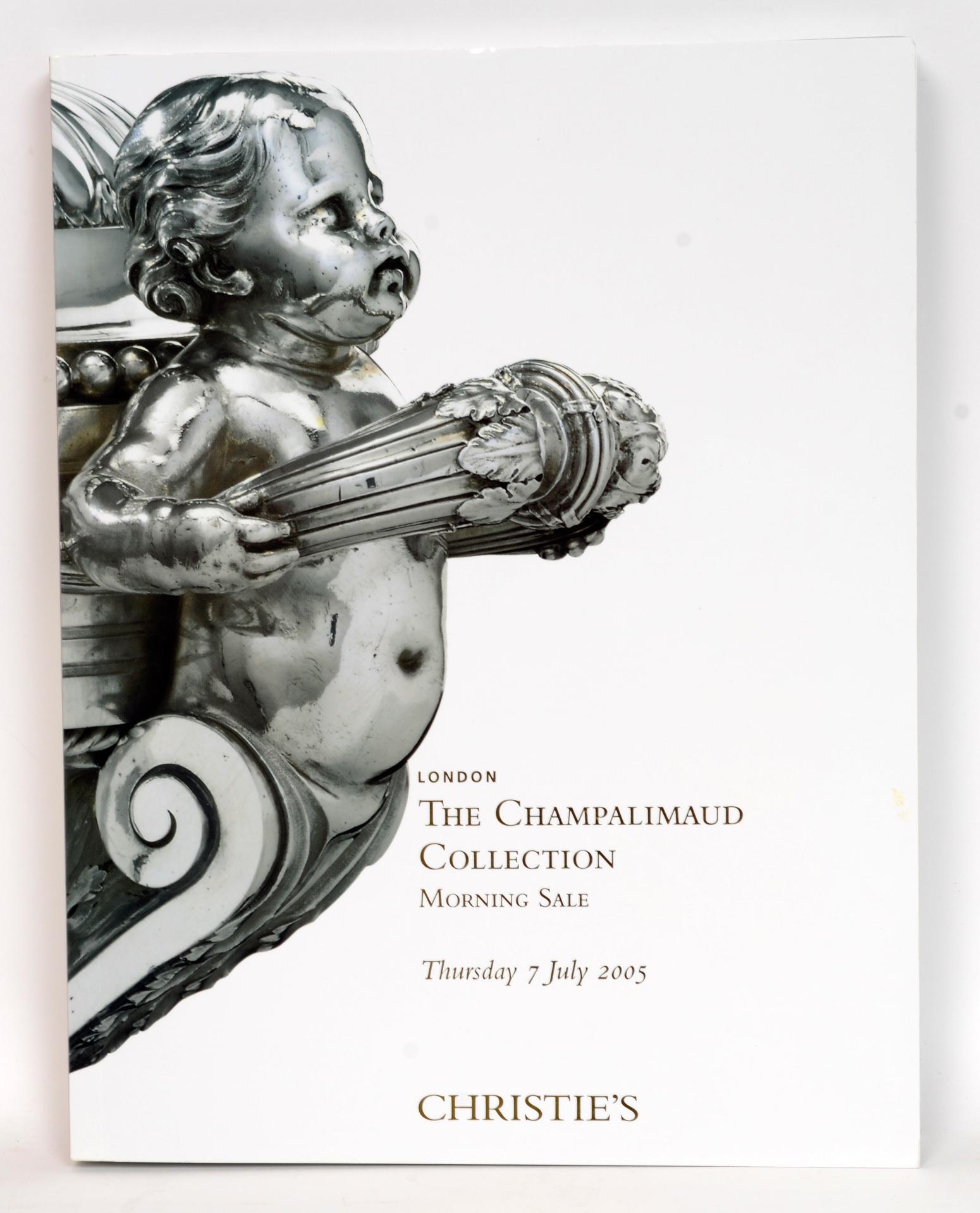 Christie's: The Champalimaud Collection: London, 6 & 7 July 2005. First Edition softcovers with slip-case. Consists of 2 oversize catalogs from the auction. The 2 catalogs and their slip case are in as new, unread, condition. These two beautifully