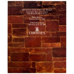 Vintage Christie's Important 20th C Design Including Arts & Crafts & Cowboy High Style