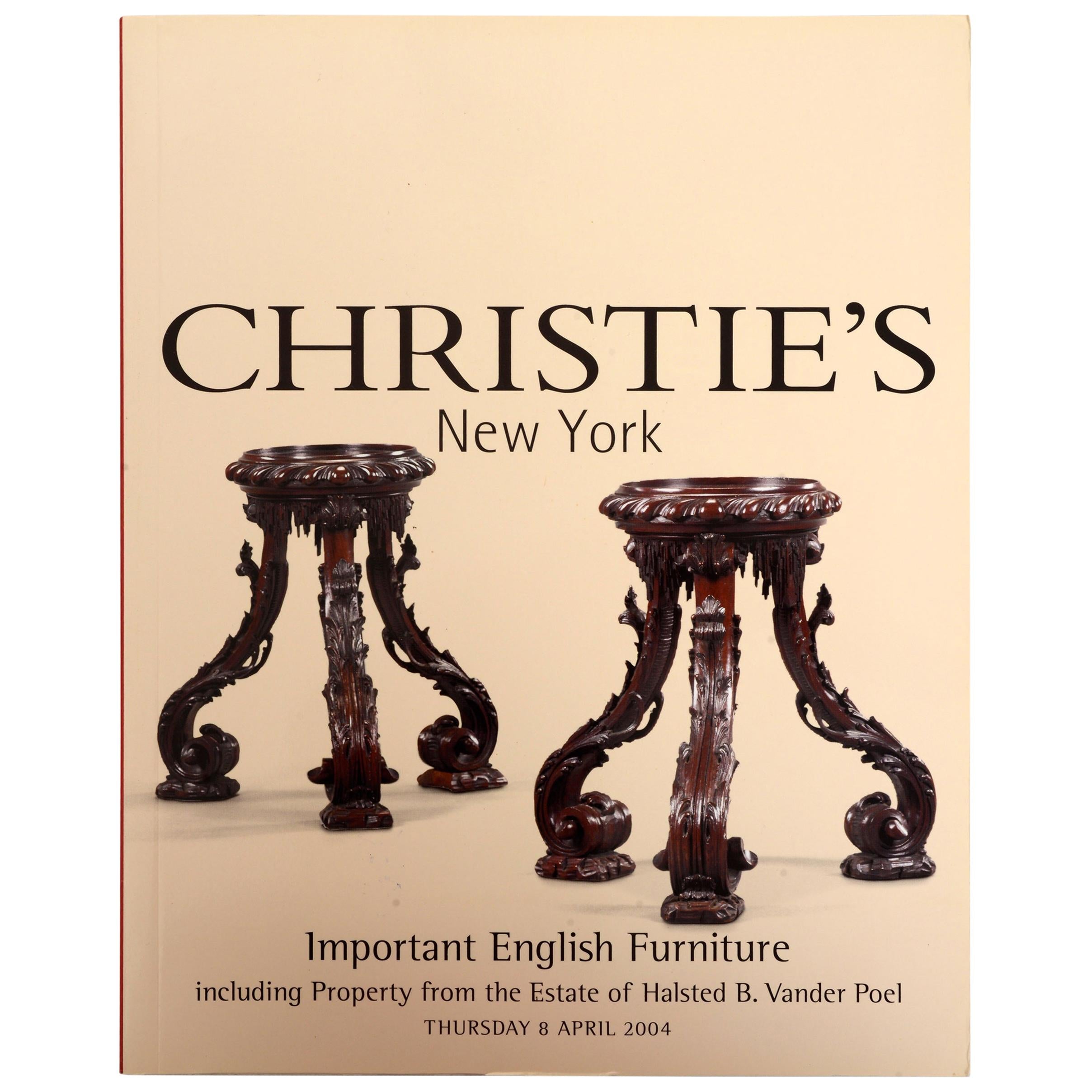 Christie's: Important English Furniture, Property from the Estate of Vander Poel