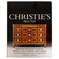 Christie's Important European Furniture, Objekte aus Moillie Wilmot, 1st Ed.