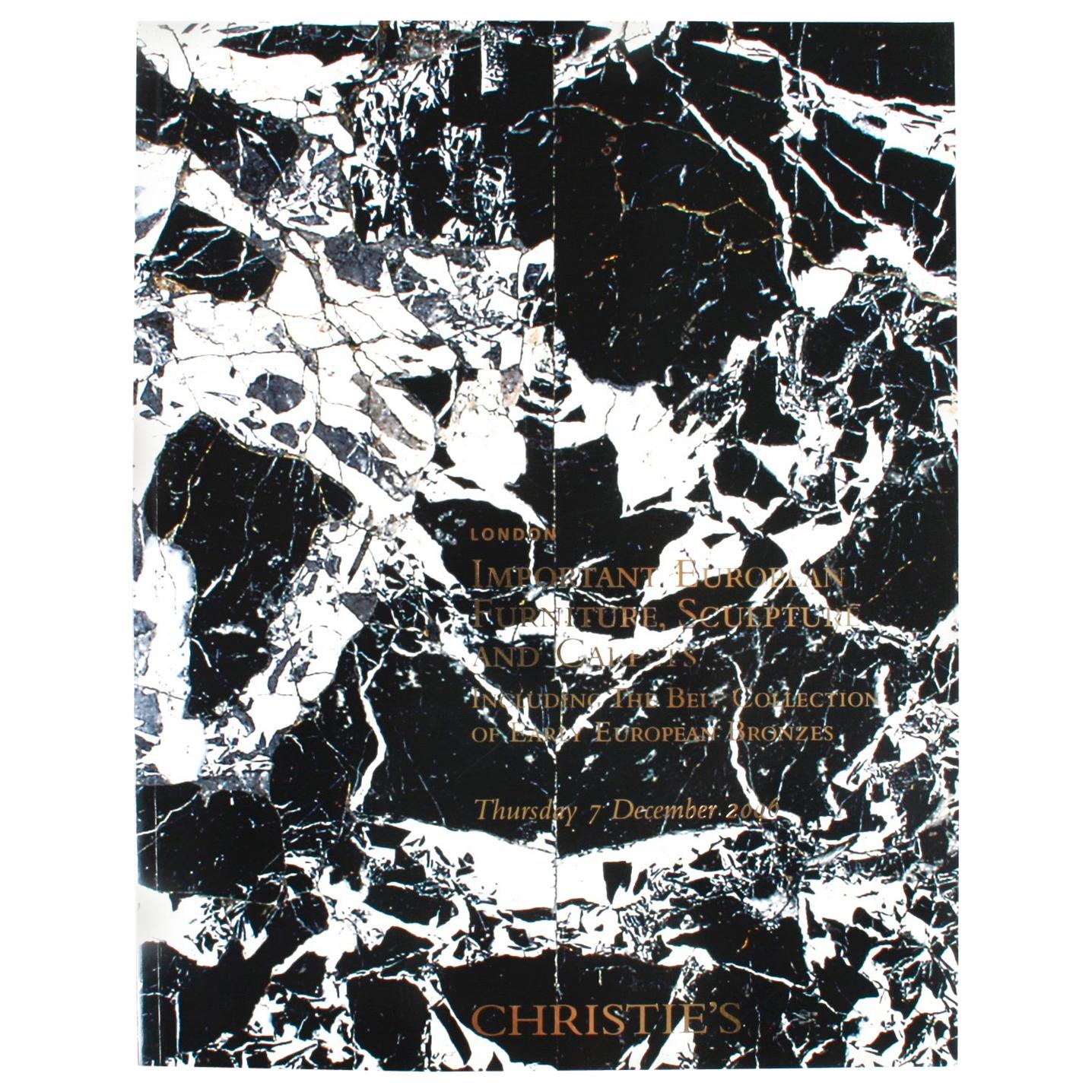 Christie's, Importantes muebles, esculturas y alfombras europeas, Colección Beit