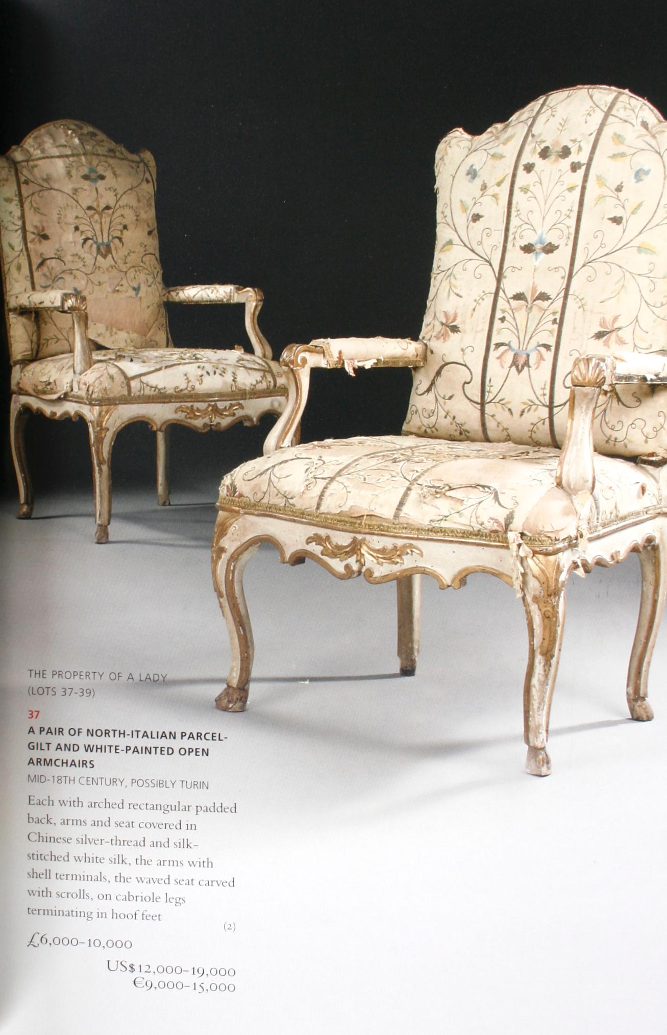 Papier Christie's, importante sculpture et tapisserie de meubles européens, collection Beit en vente