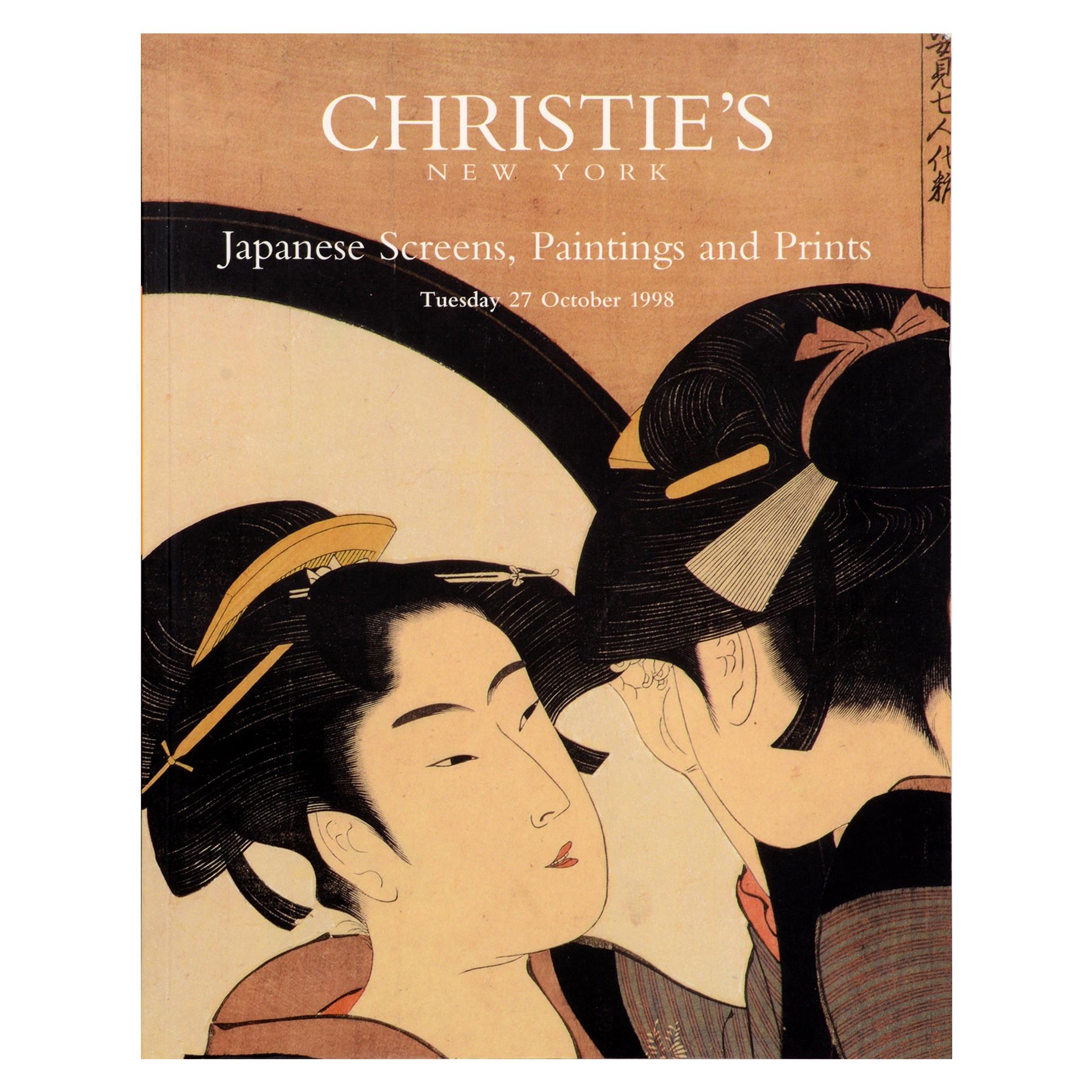 Christie's Japanese Screens, Paintings and Prints, 27 October 1998