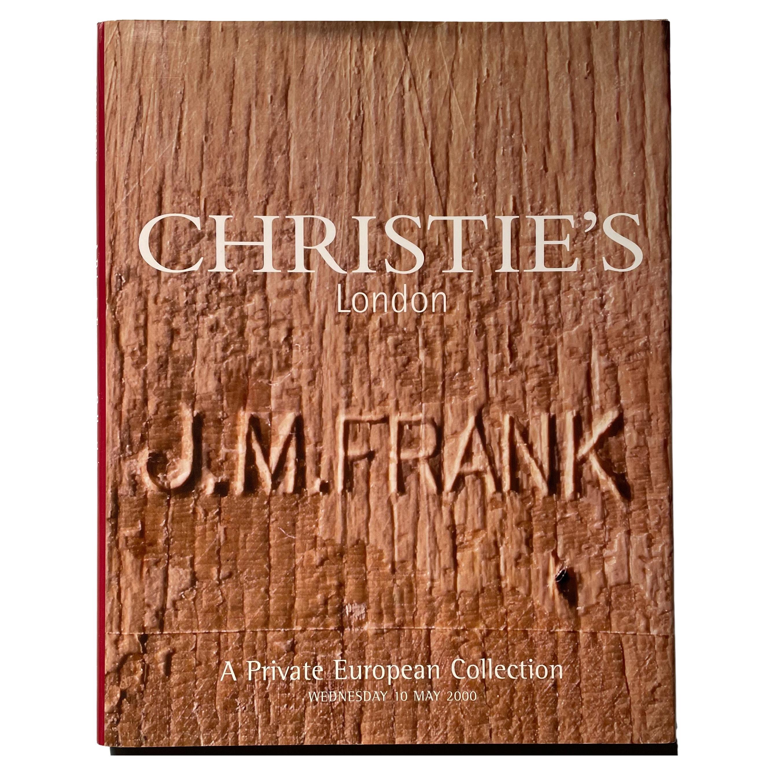 Christie's Londres : une collection privée européenne J M Frank en vente