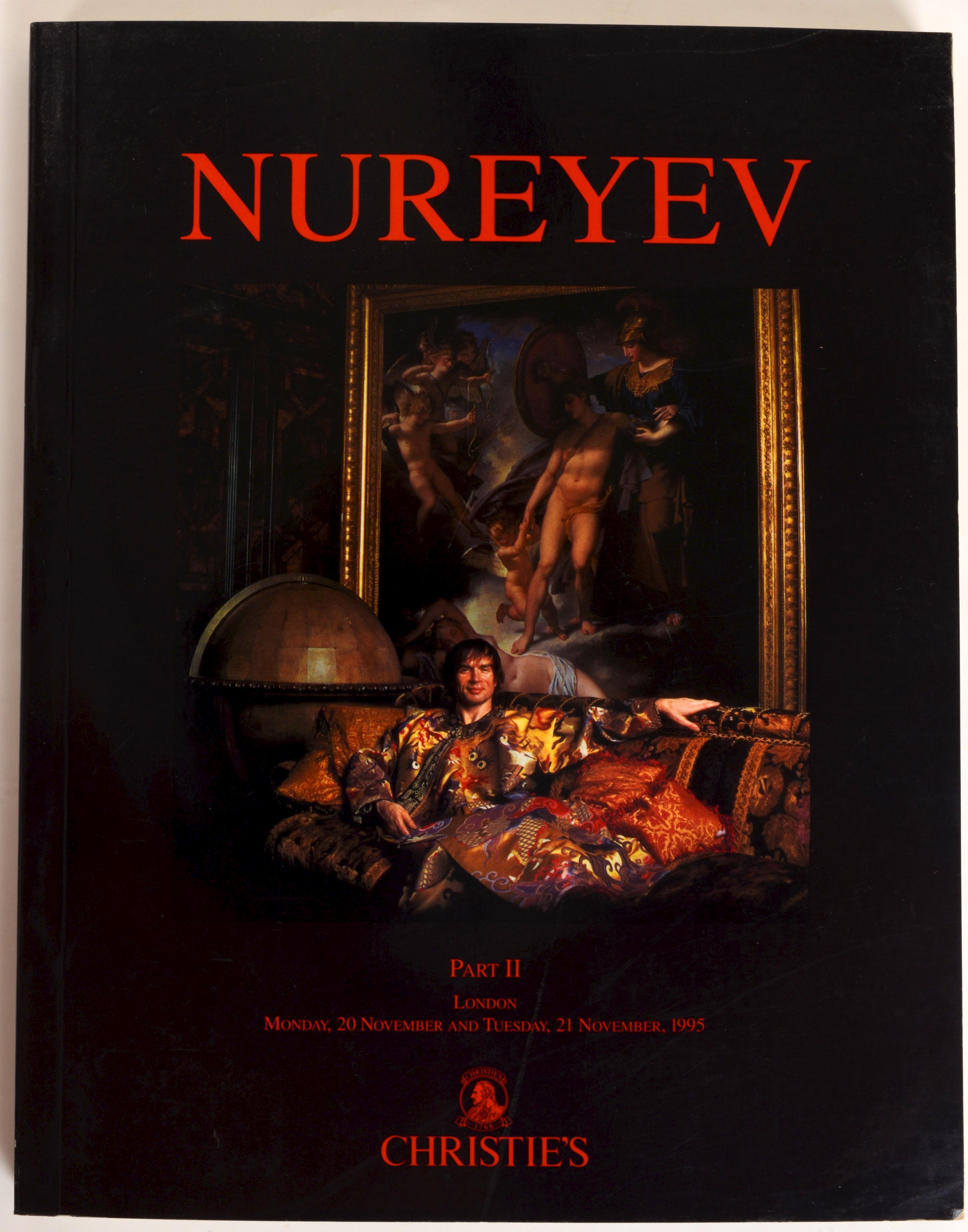 Christie's London, Nureyev Part I and II. Pair of Christies 1st ed catalogs, London: Christie's, 1995. Volume I hardcover with dust jacket Volume II softcover. With old master and 19th century paintings, drawings, prints, books, sculpture,