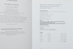 Christie's New York, Important American Furniture Catalog 1999