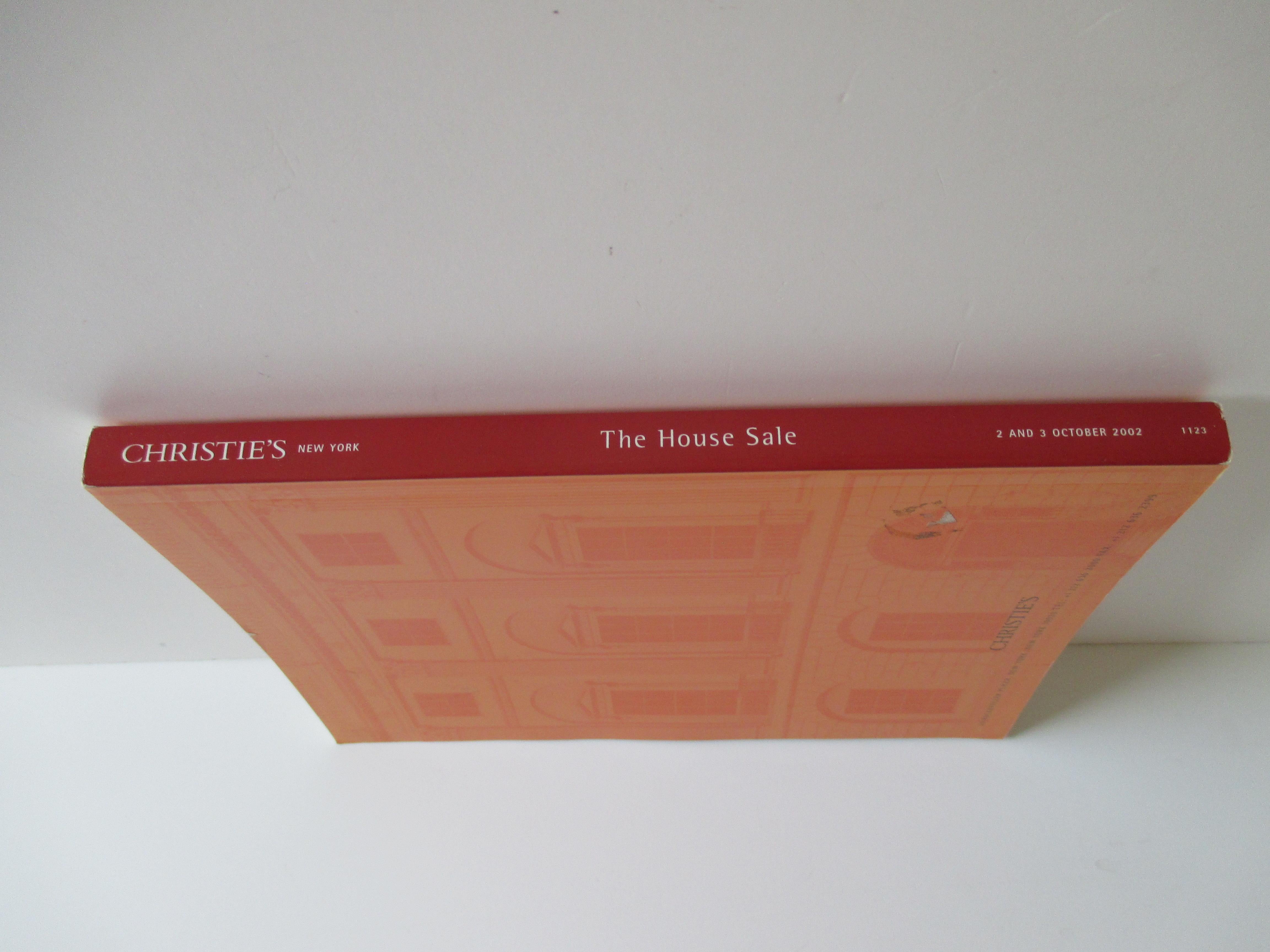 North American Christie's New York the House Sale Catalog For Sale
