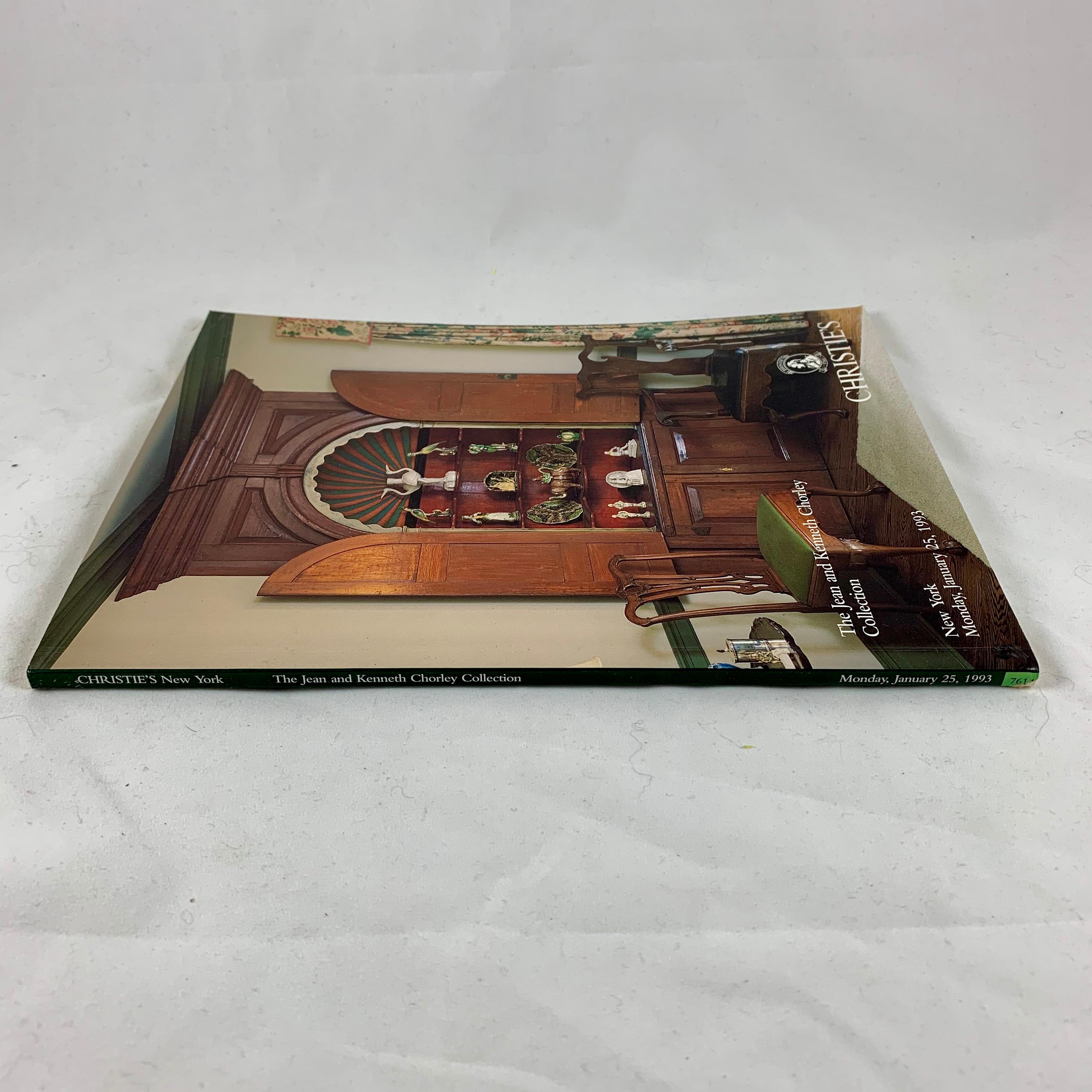 Christie’s NY Auction Catalogue, Jean & Kenneth Chorley Art Collection, 1993 In Good Condition In Philadelphia, PA