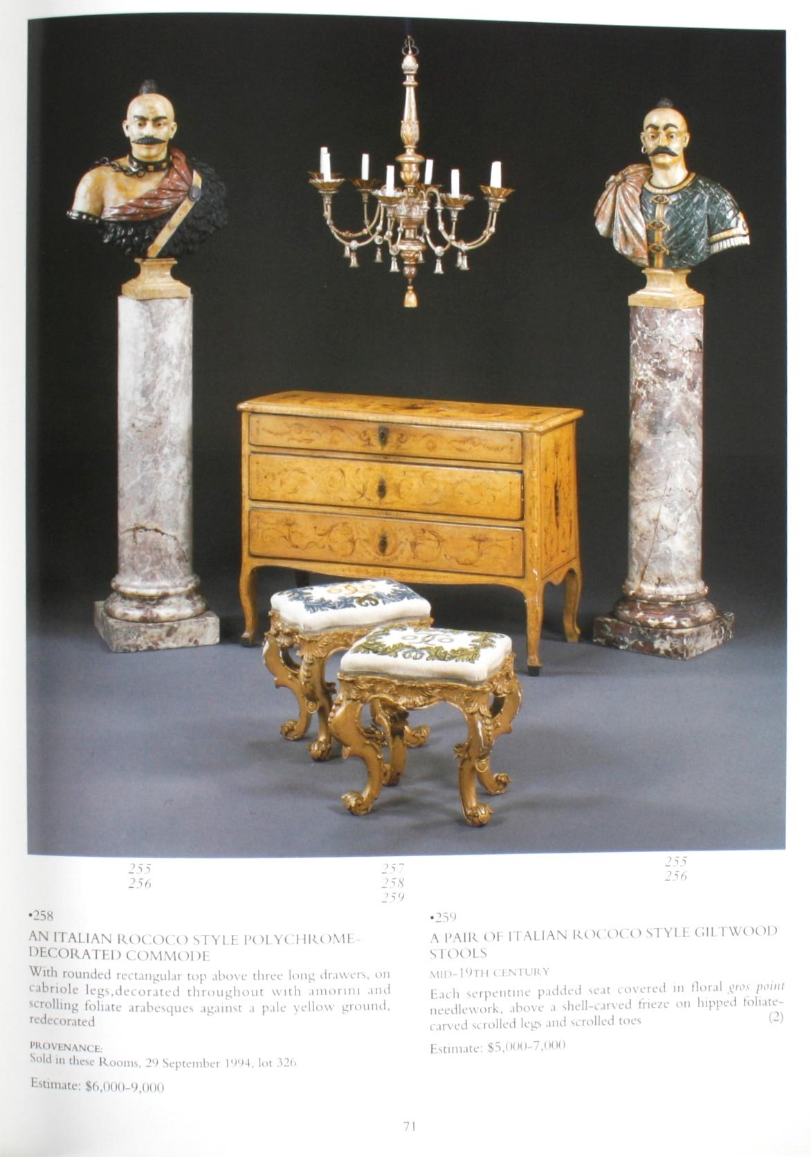 Late 20th Century Christie's NY: Important French Furniture, Ceramics Property from J. Paul Getty For Sale