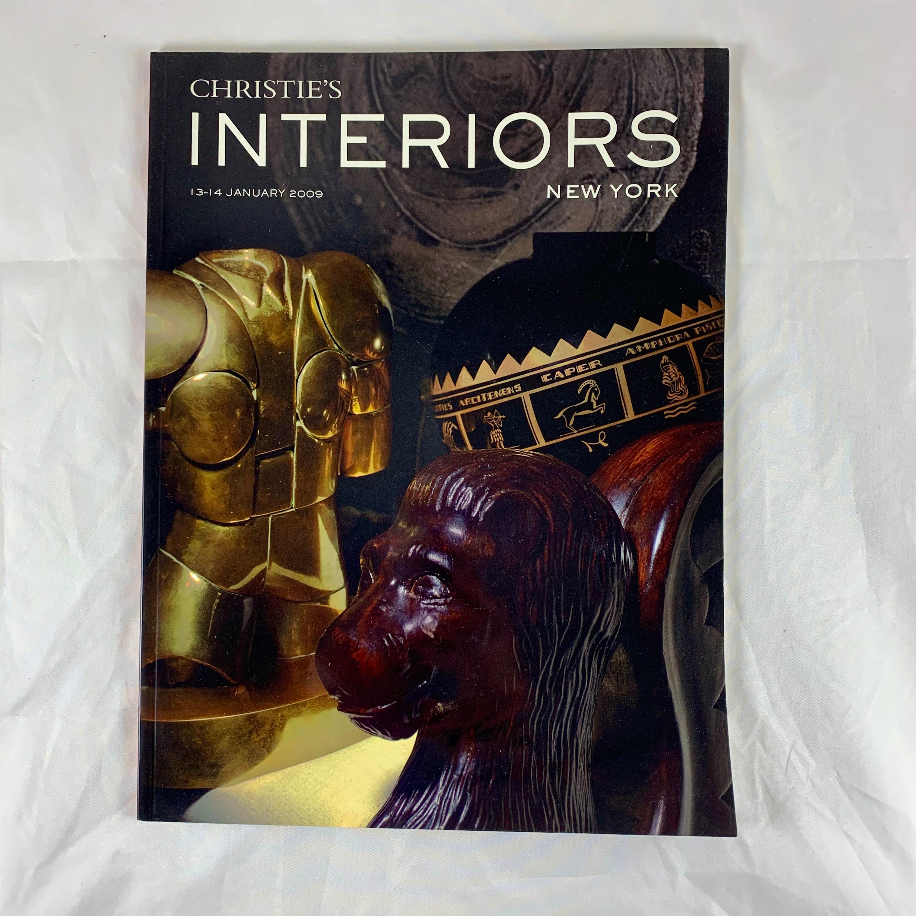 International Style Christie's NY Interiors Auction Catalogues, 2008-2009, Set of Three For Sale