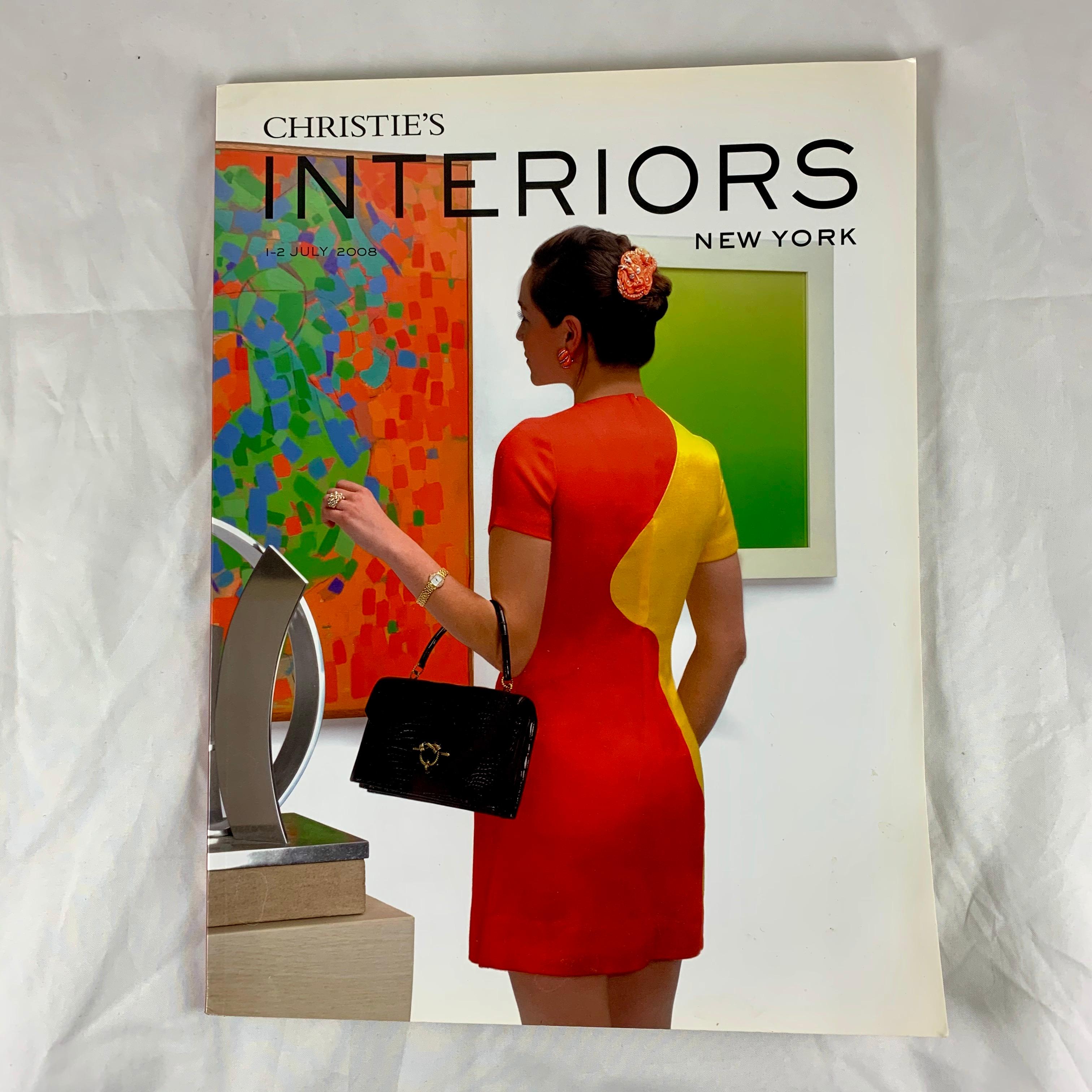 American Christie's NY Interiors Auction Catalogues, 2008-2009, Set of Three For Sale