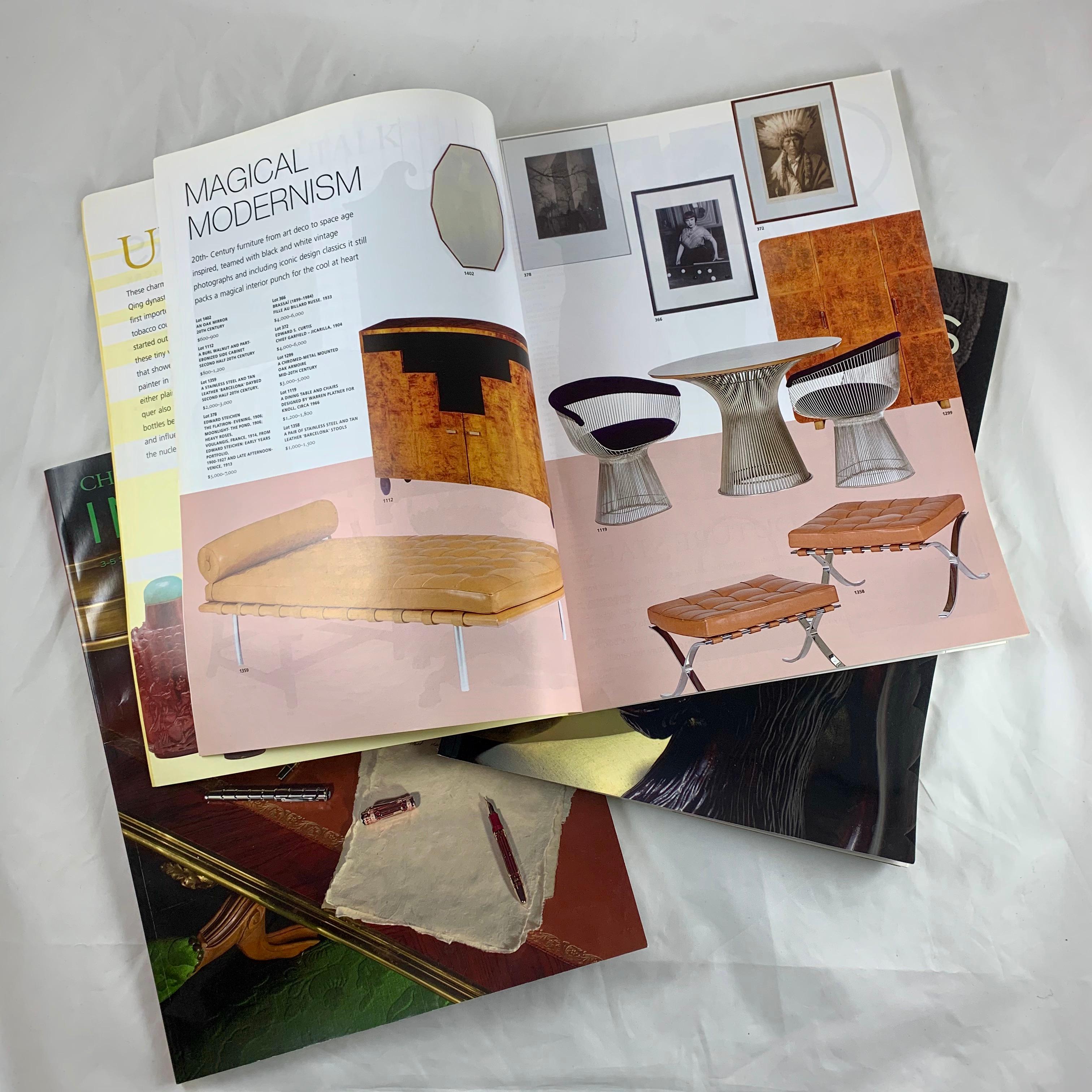 Christie's NY Interiors Auction Catalogues, 2008-2009, Set of Three For Sale 1
