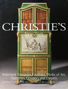 Christie's October 21, 2004 Furniture Art Tapestries Ceramics & Carpets Catalog