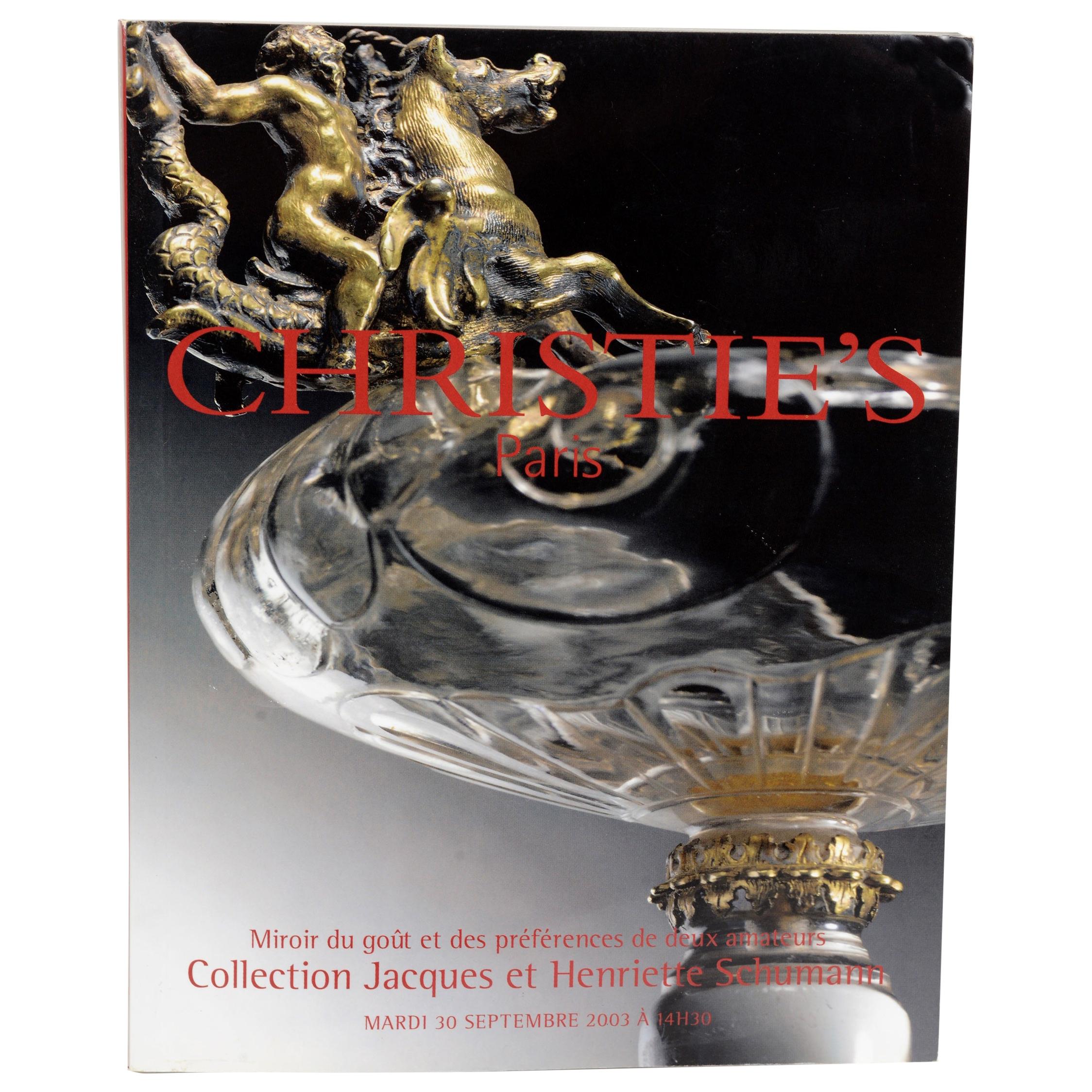 Christie's Paris Collection Jacques et Henriette Schumann For Sale