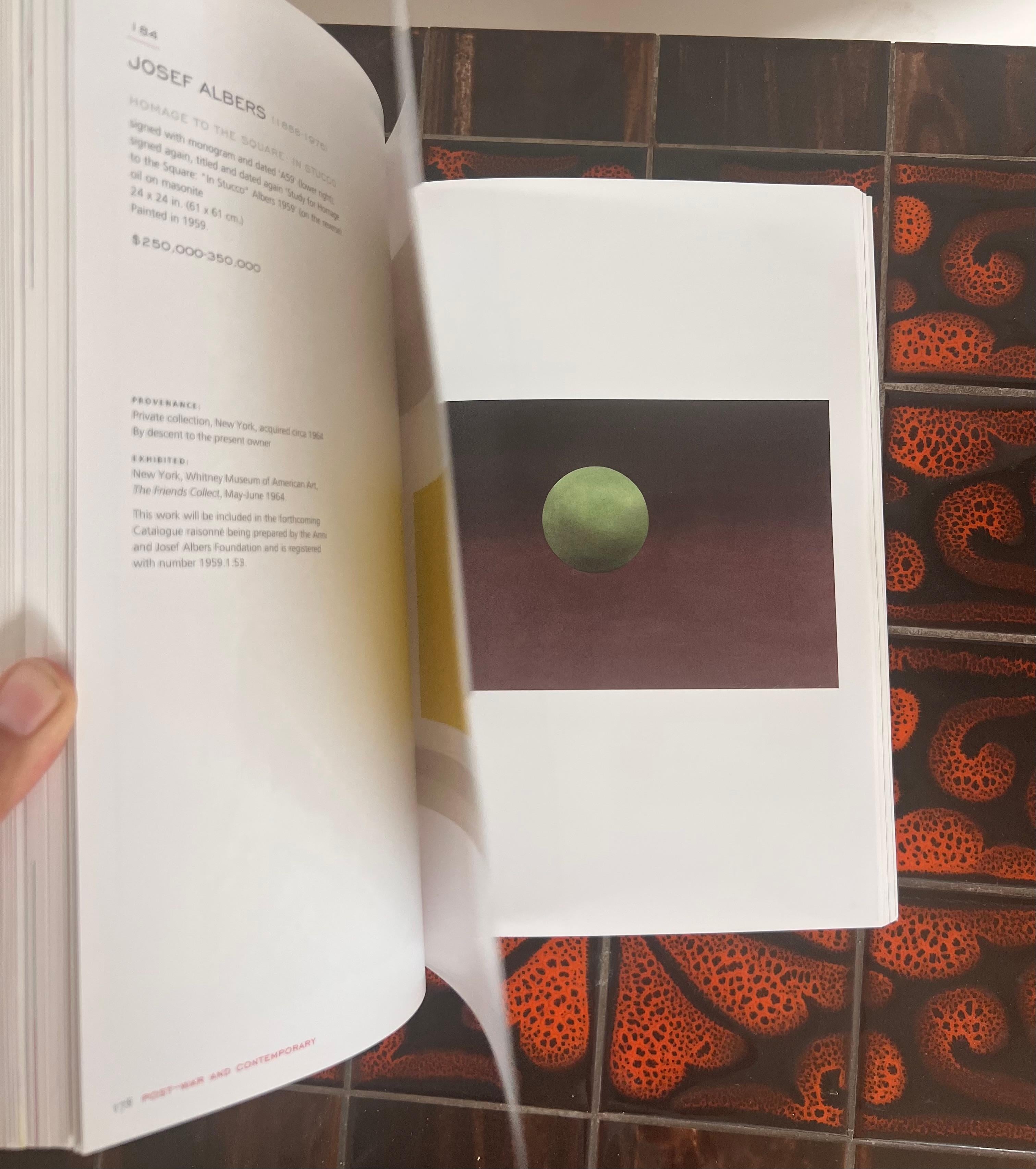 Catalogue de vente aux enchères de Christie's Post-War and Contemp Art / coffee table book, 2008 en vente 4
