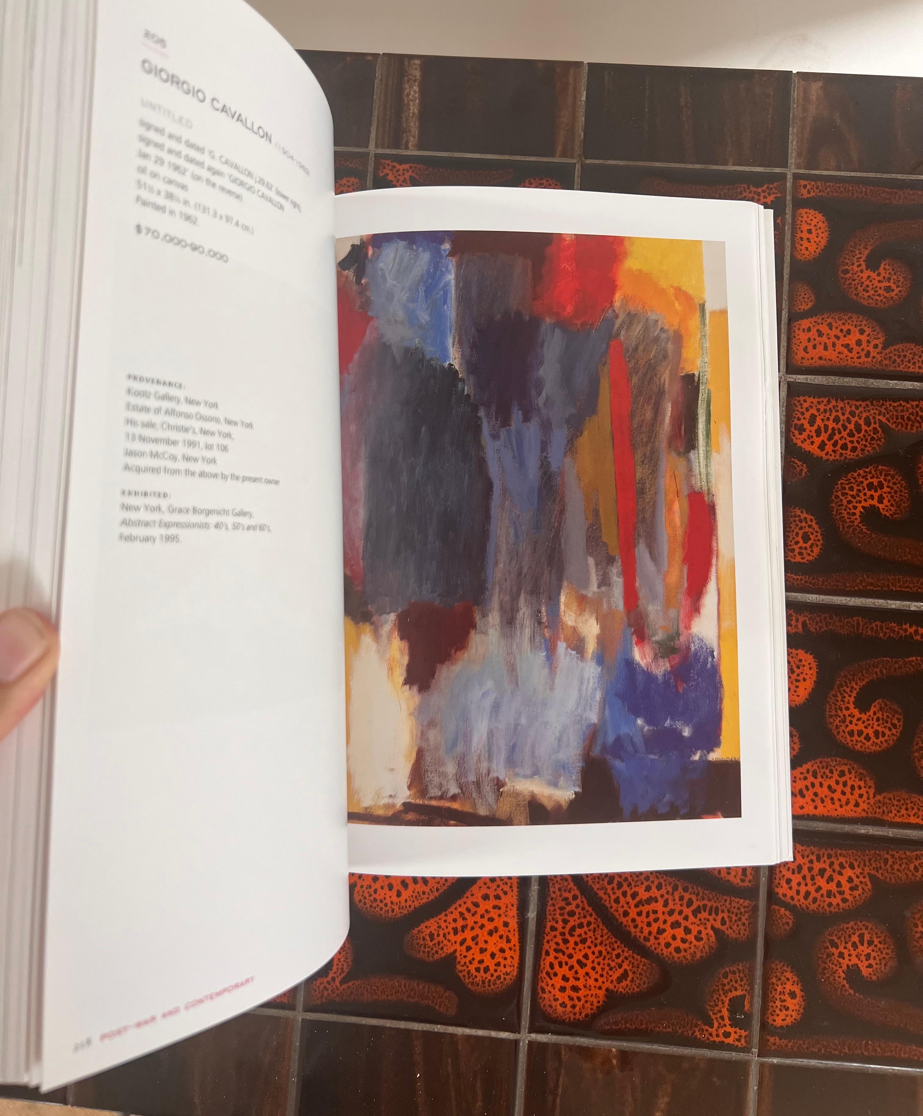 Papier Catalogue de vente aux enchères de Christie's Post-War and Contemp Art / coffee table book, 2008 en vente