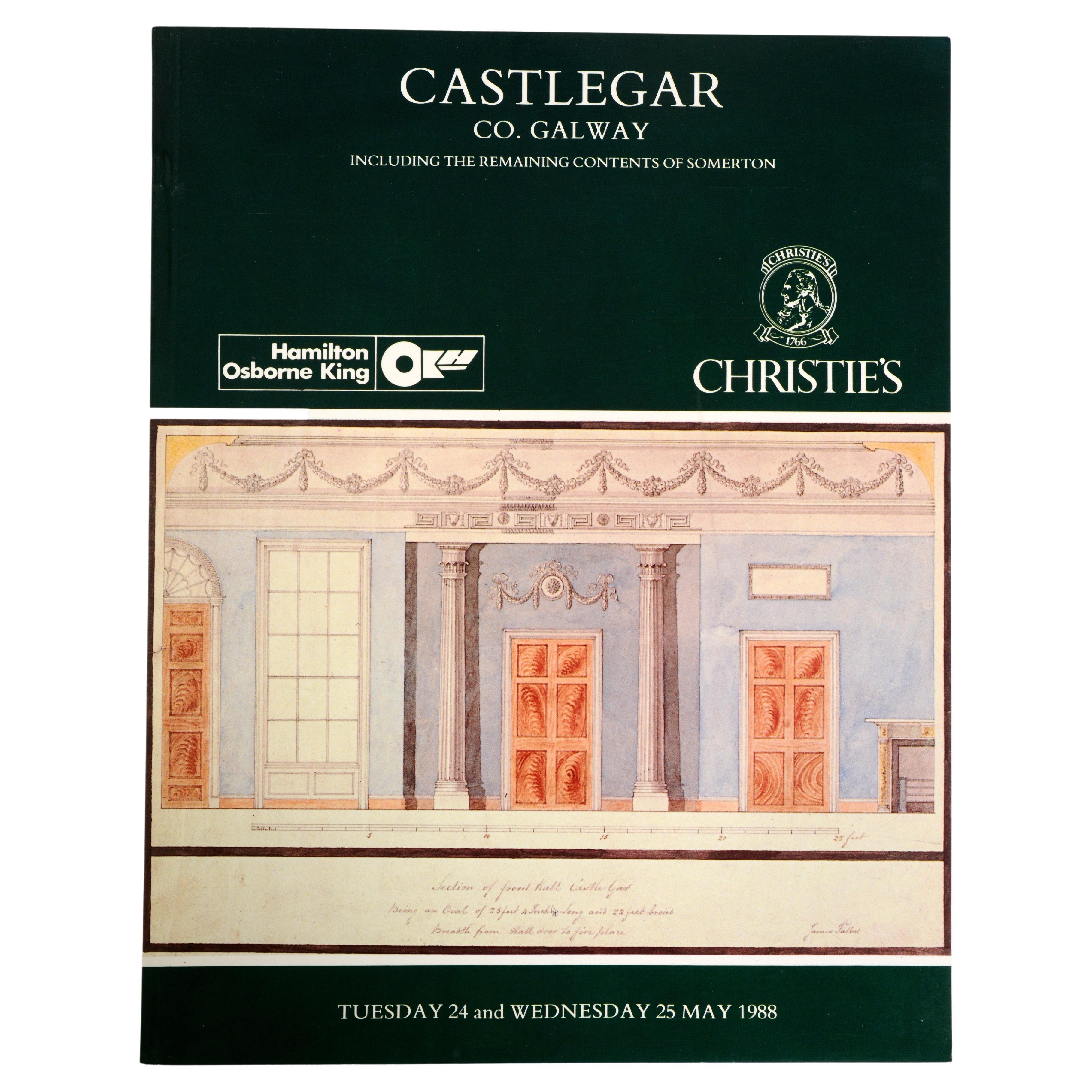 Christie's Sale Catalogue of the Contents of Castlegar, Ballinalsoe, Co. Galway