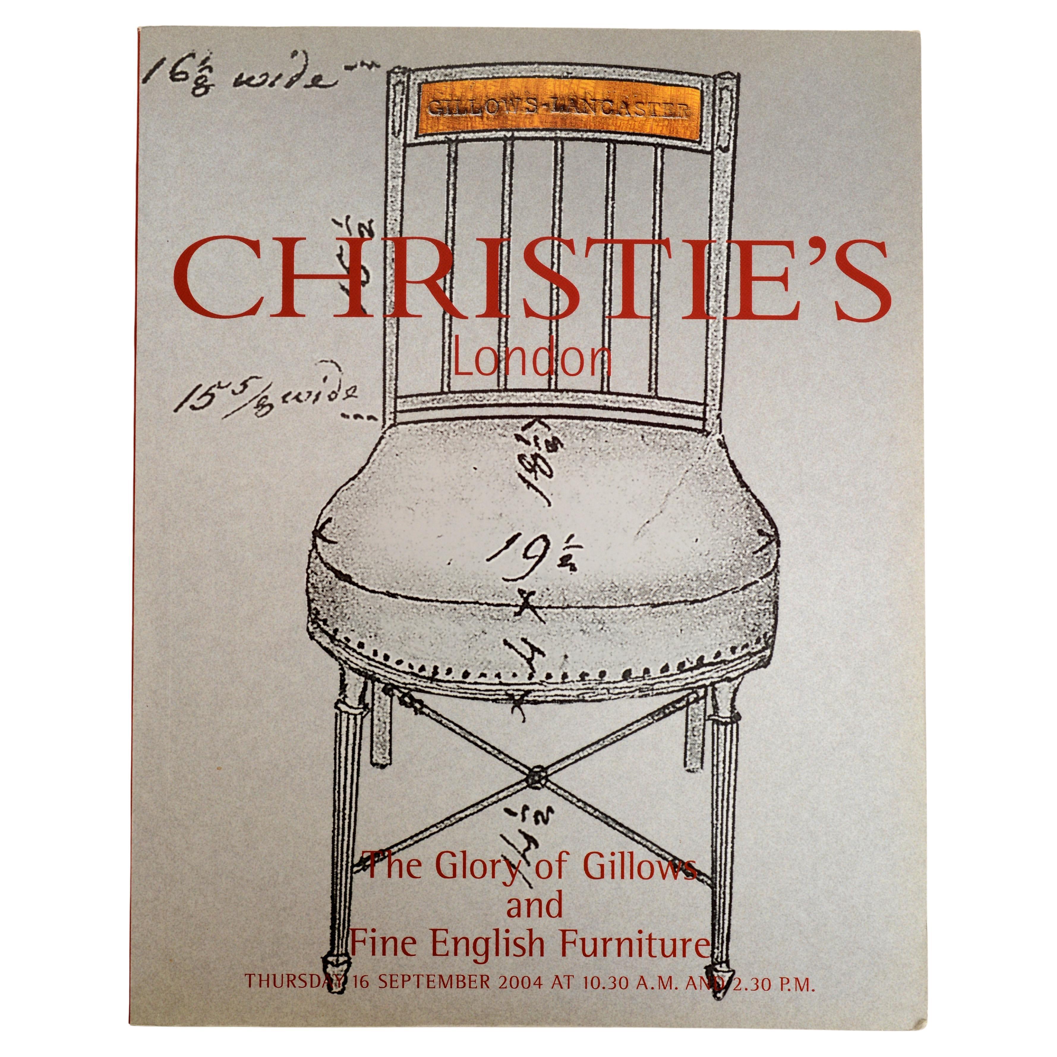 Christies Sep. 2004 Glory of Gillows & Fine English Furniture, 1st Ed Catalog