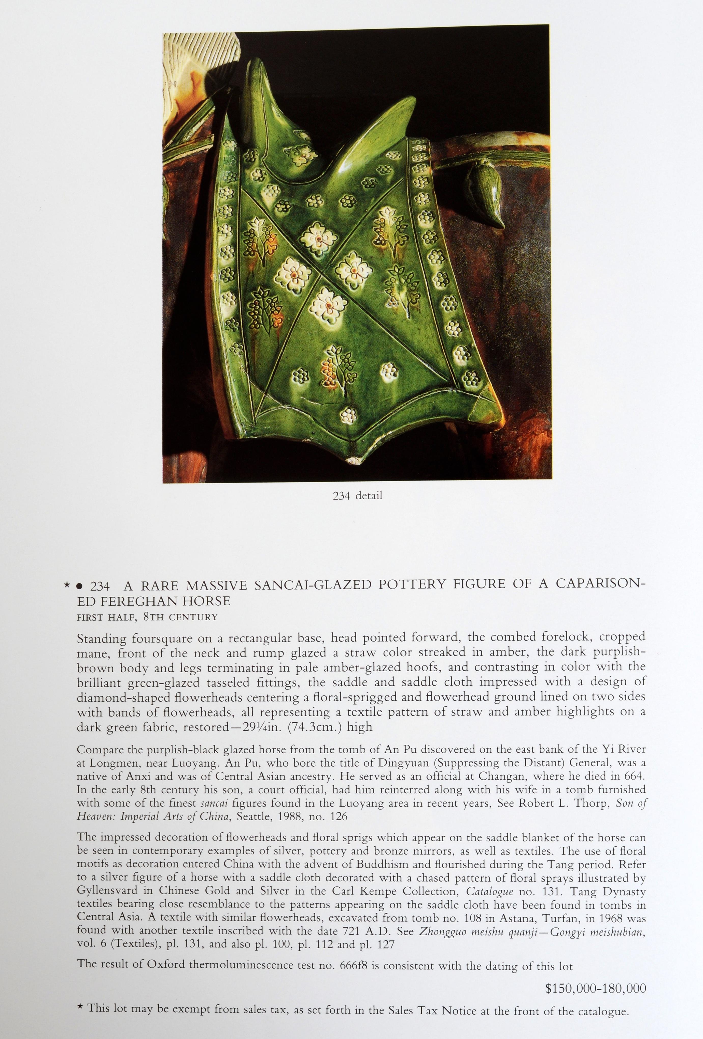 Christie's The Buffalo Society of Natural Sciences' Tang Dynasty Figures 3
