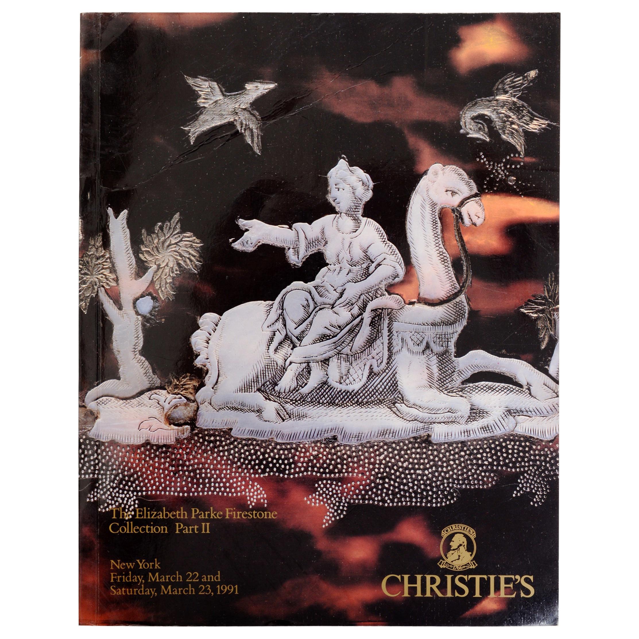 Christie’s: The Elizabeth Parke Firestone Collection, NY 1991, Part II