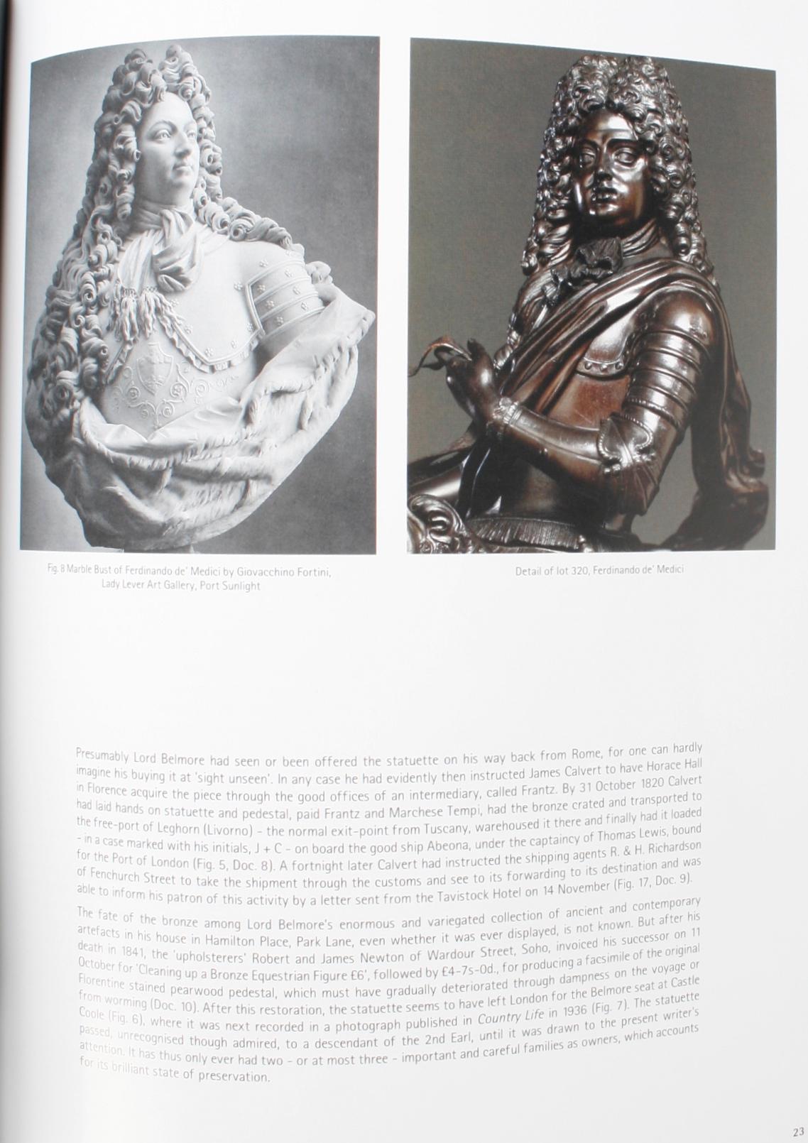 Papier Christie's, les Médicis Piamontini, juillet 2005 en vente