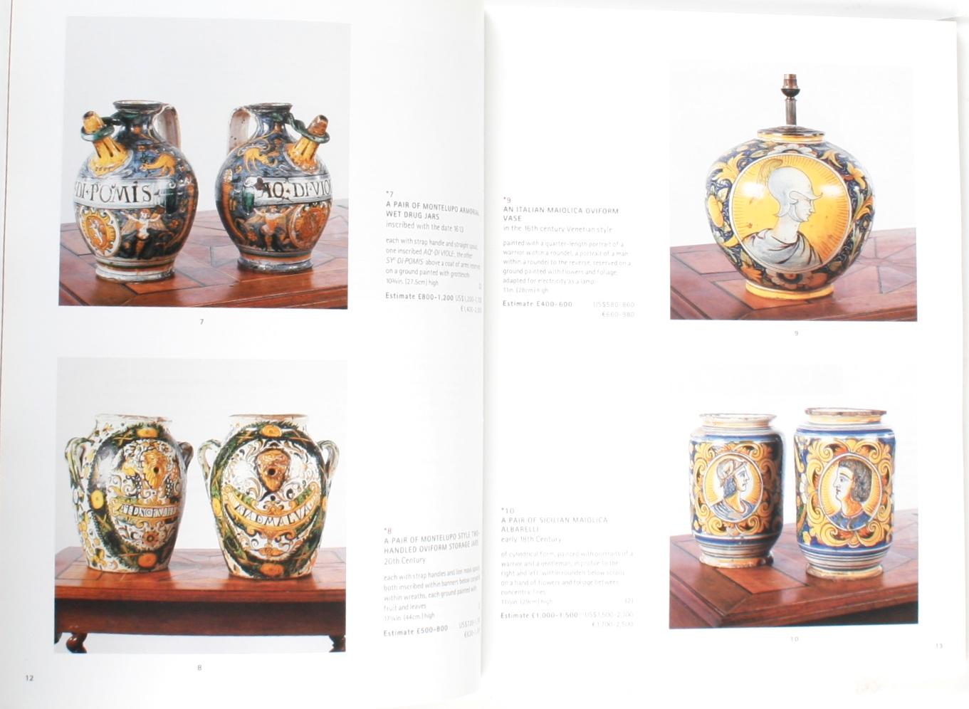 Christie's works of art form Chateau Les Tours de Lenvège Auction catalog 4/2002. Softcover auction catalogue with results. Pottery, furniture and European works of art.
NPT Books a division of N.P. Trent Antiques has a large collection of used and
