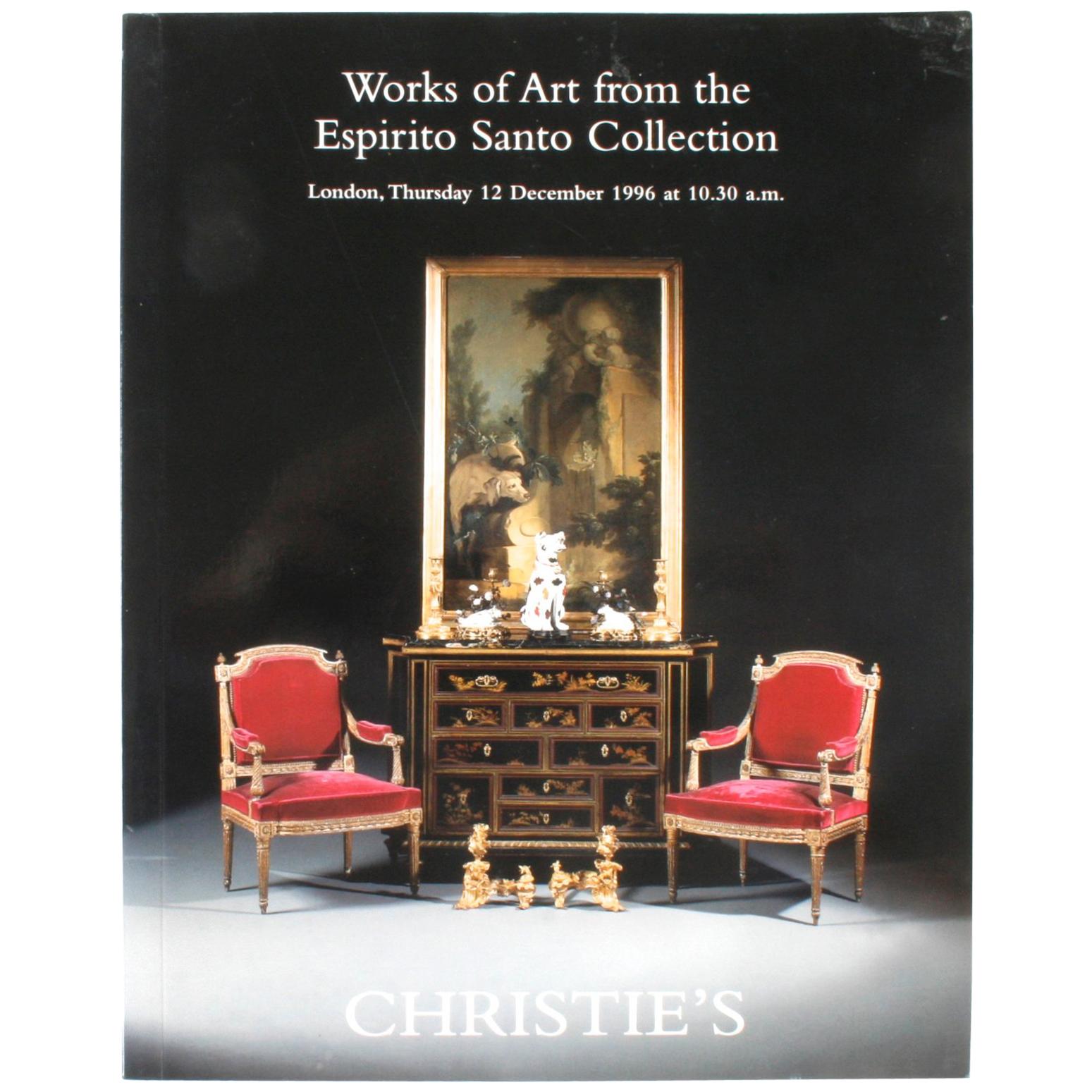 Œuvres d'art de Christie's de la collection Espirito Santo Londres 12/12/96