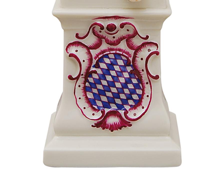 Nymphenburg is the porcelain manufactory of the Bavarian royal family. These cherubs are hand crafted and hand painted in Nymphenburg by artisians with execellent expertise. They are the perfect accent for your Christmas decor. Sporting the Bavarian