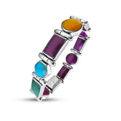 Christin Wolf St. Silver Native American Reversible Bracelet