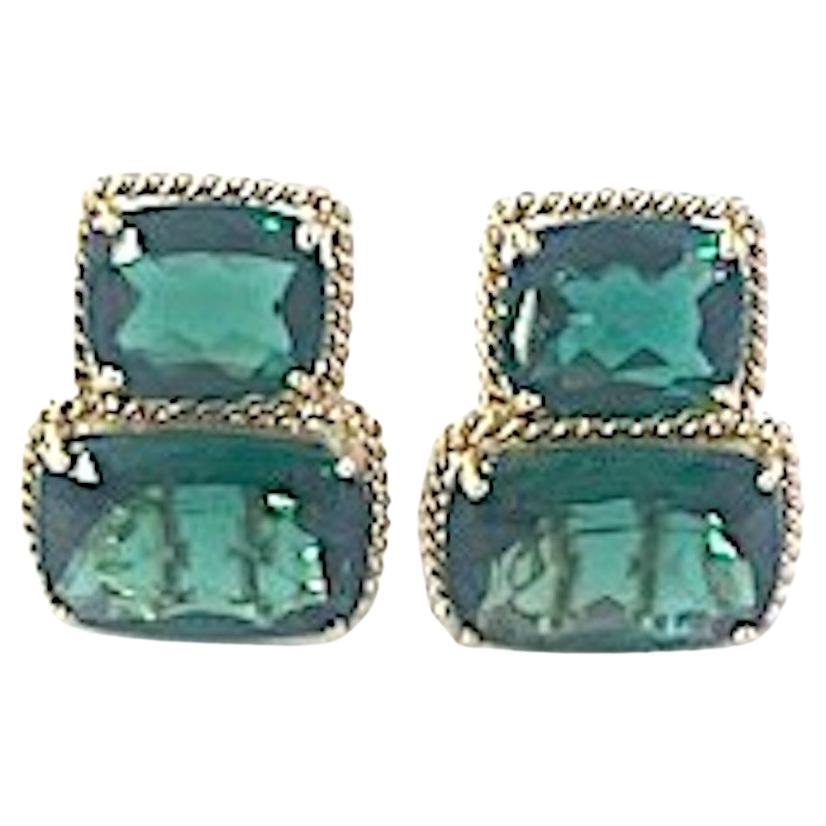 Pendientes Christina Addison a medida talla cojín grande Corte cojín en venta