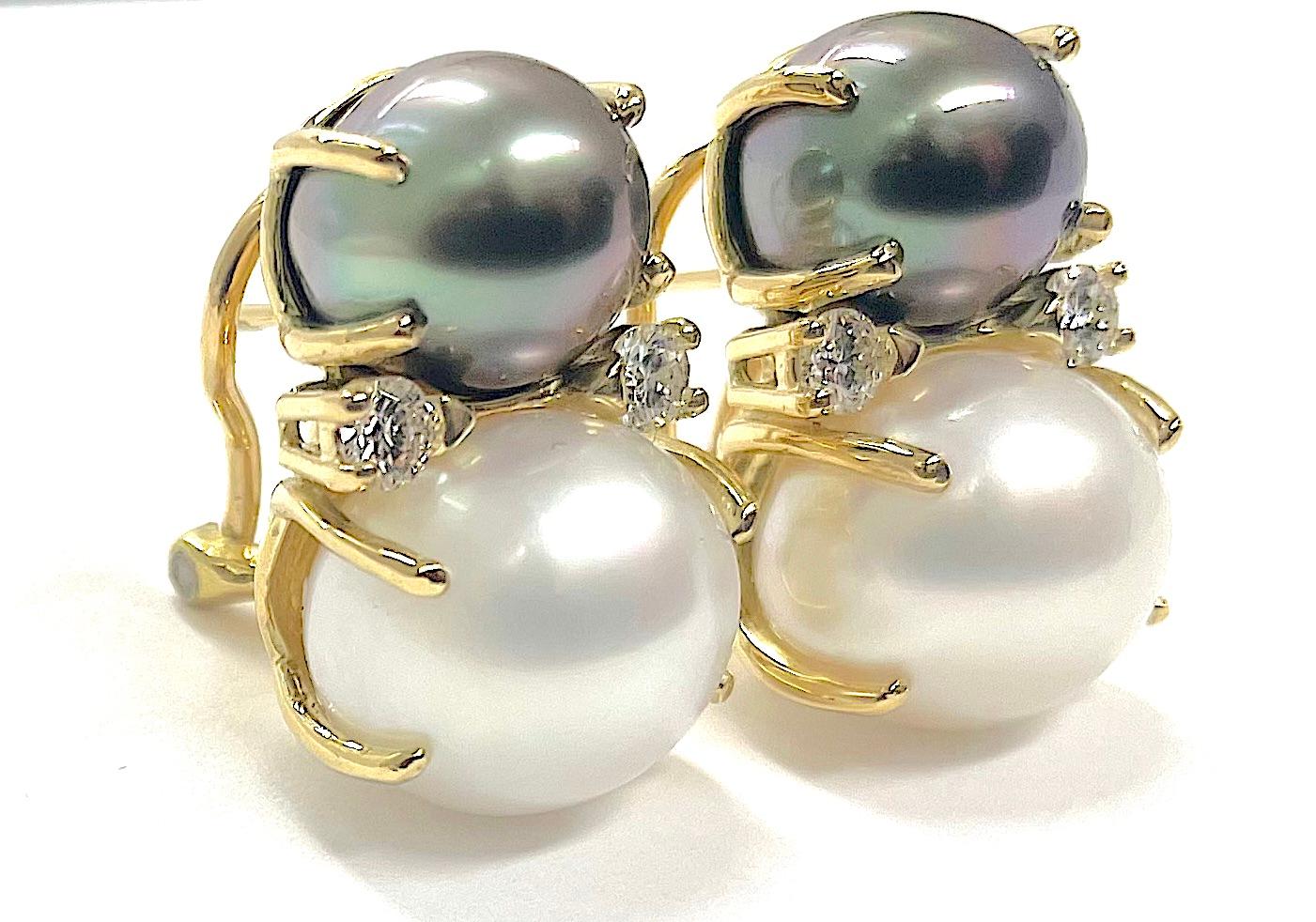 Orecchini a grappolo con diamanti a fiore di peridoto di Christina Addison in vendita 12