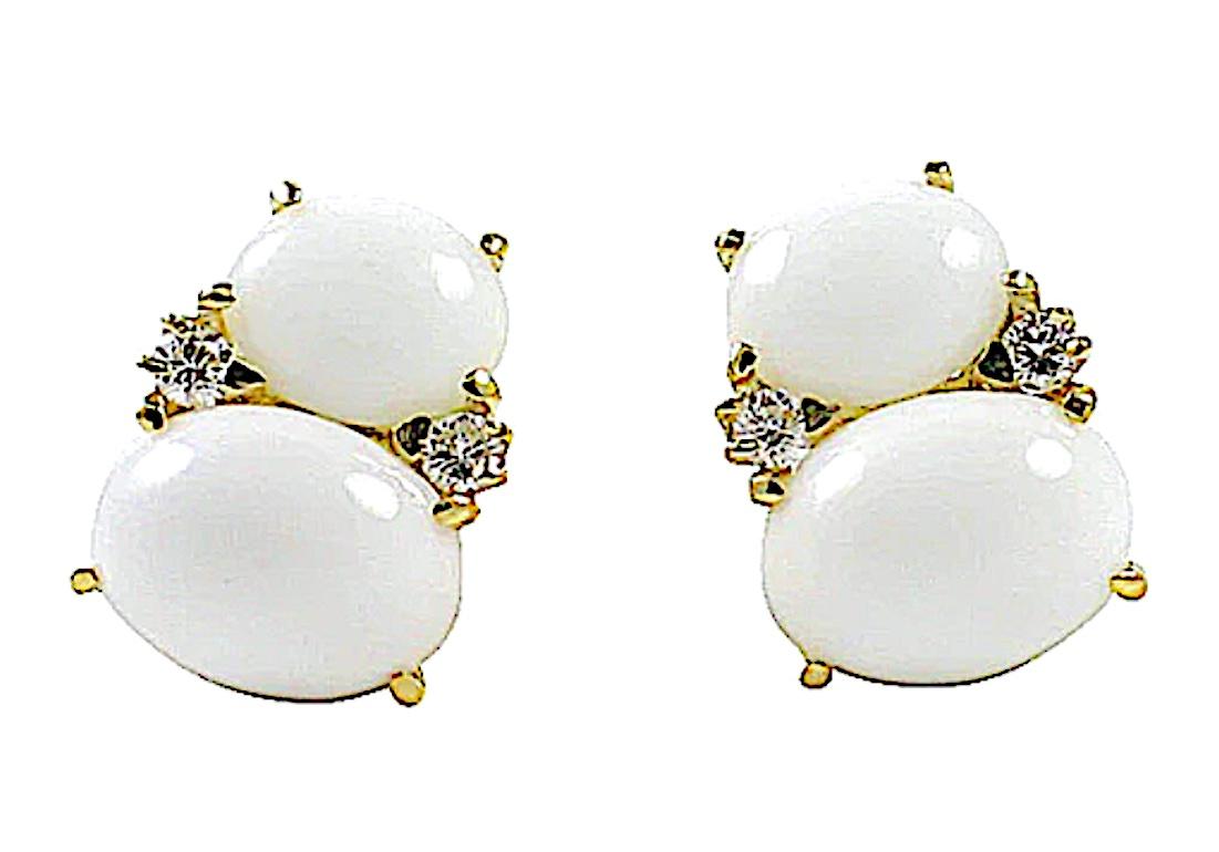 Christina Addison Rubelite Turquoise Gold Flower Earrings For Sale 10
