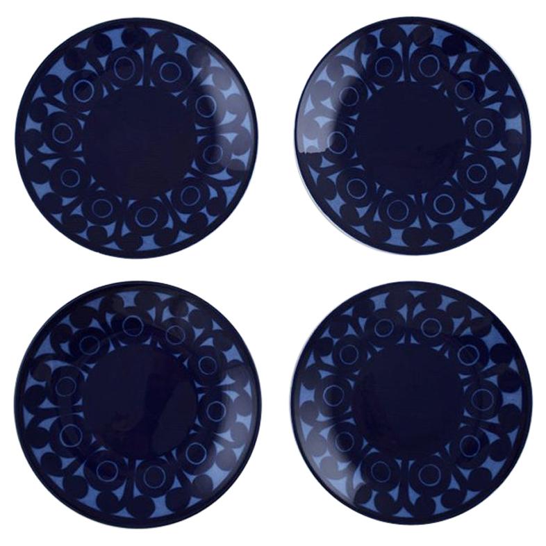 Christina Campbell for Rörstrand / Rørstrand. A set of 4 AGDA porcelain plates.