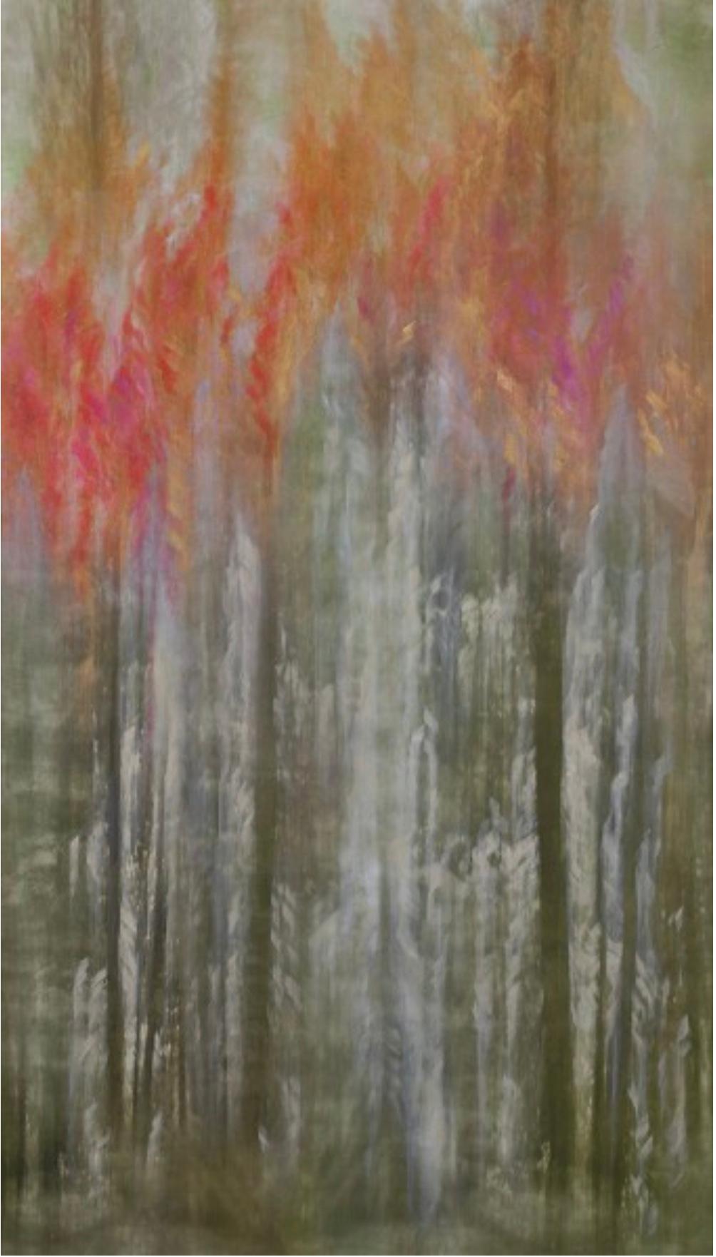 Christina Craemer Abstract Painting - Forest Lite Lines