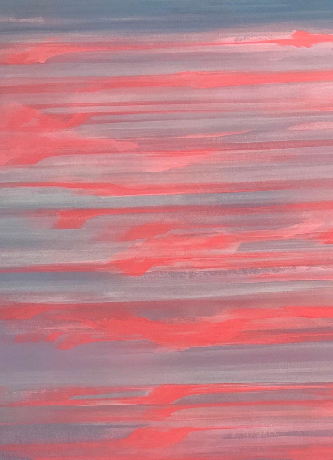 Illuminated Cielo Lines - Painting by Christina Craemer