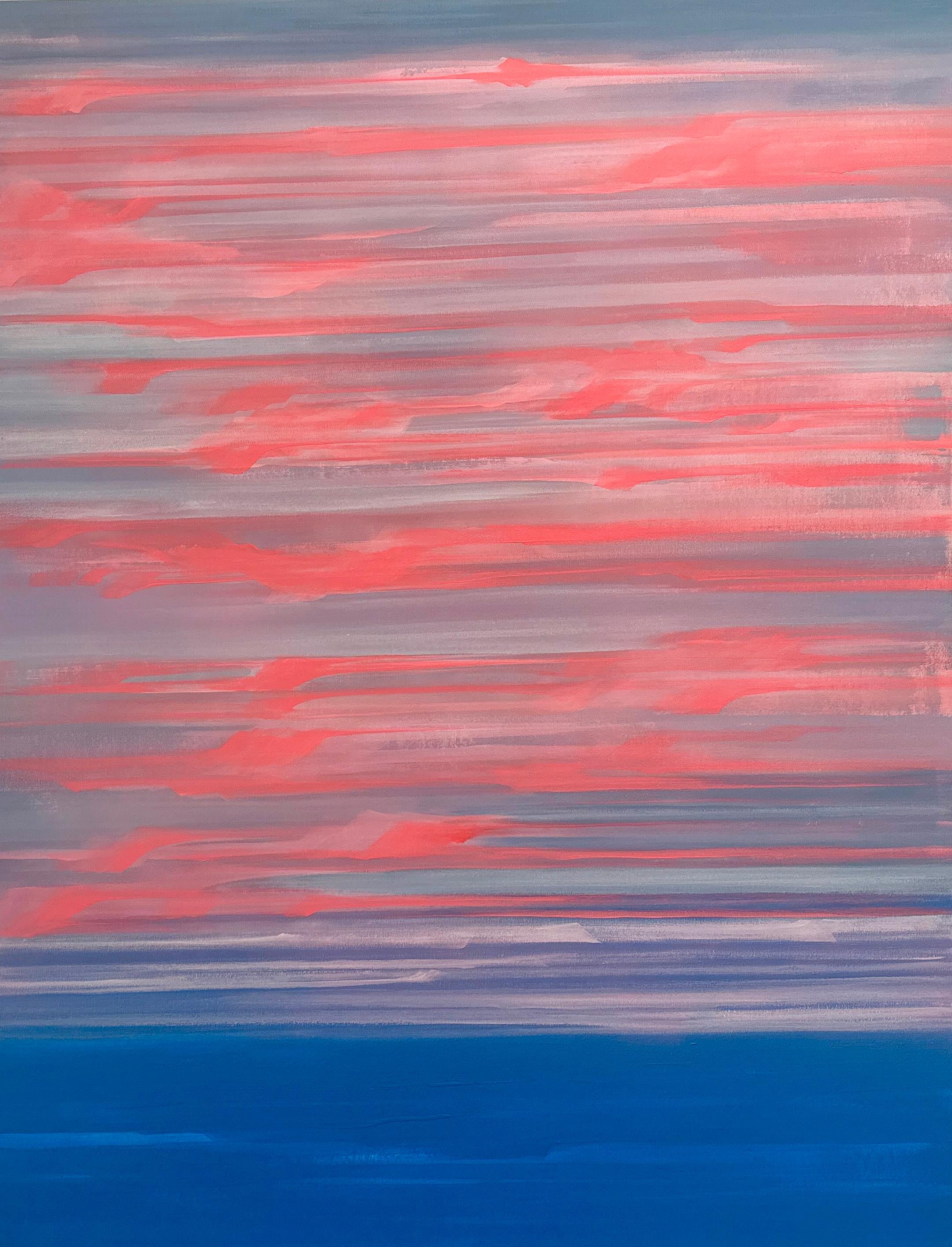 Christina Craemer Abstract Painting - Illuminated Cielo Lines