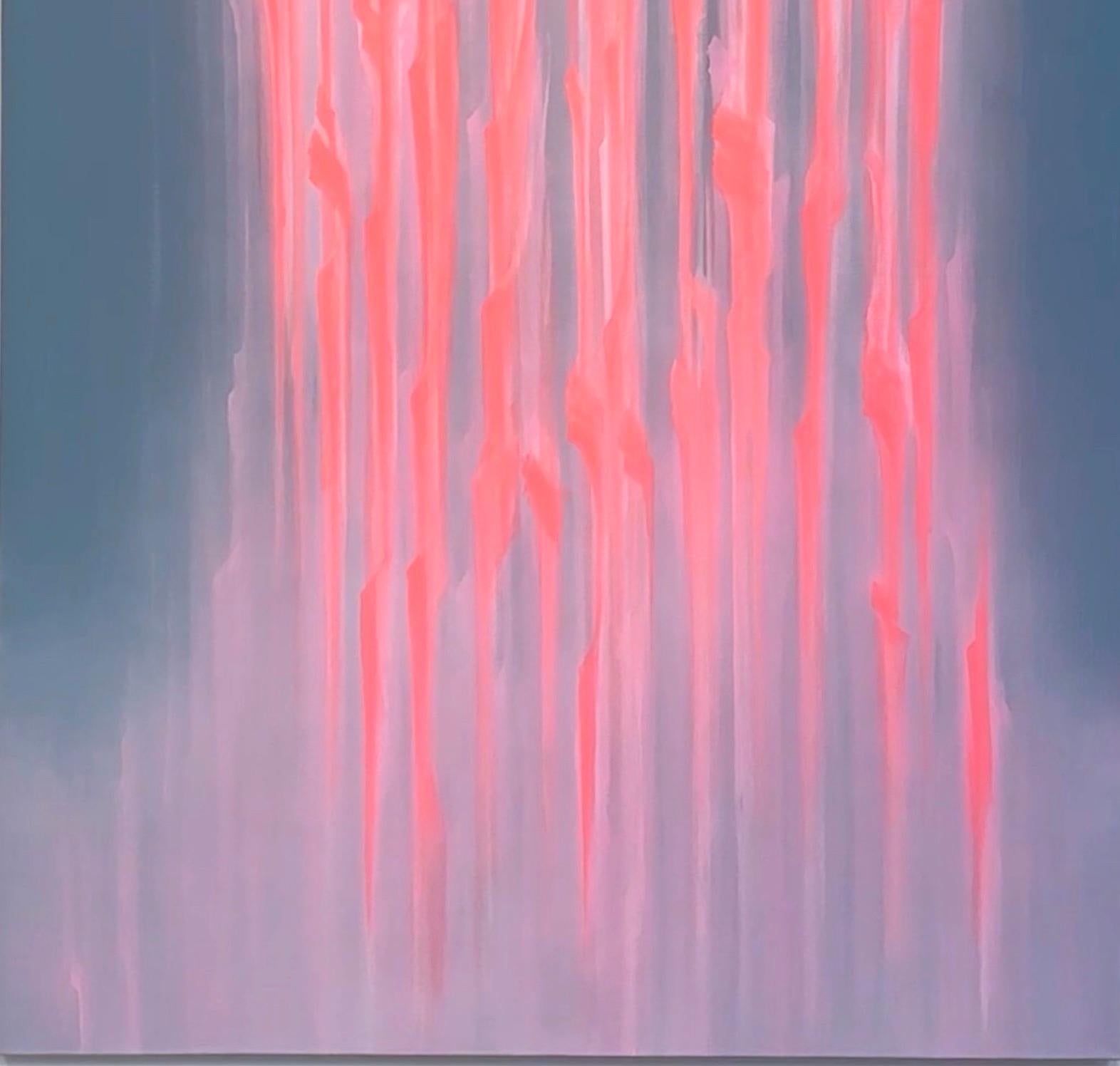 Christina Craemer is a Los Angeles-based artist who travels the world photographing water in its many forms, especially waterfalls. She combines countless images to create a striking composition.  This composition is printed on canvas and the