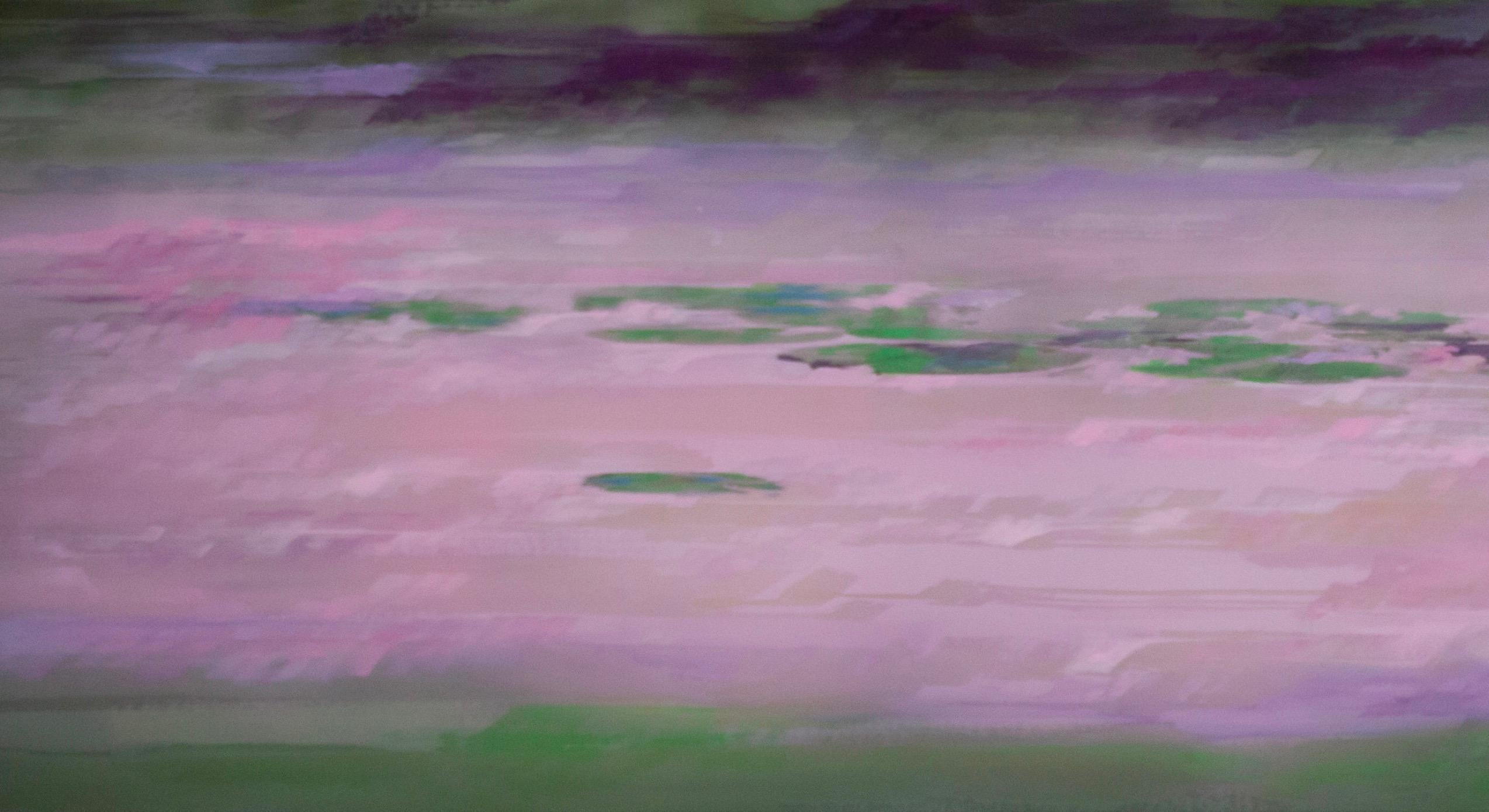 Lavender Lines - Painting by Christina Craemer