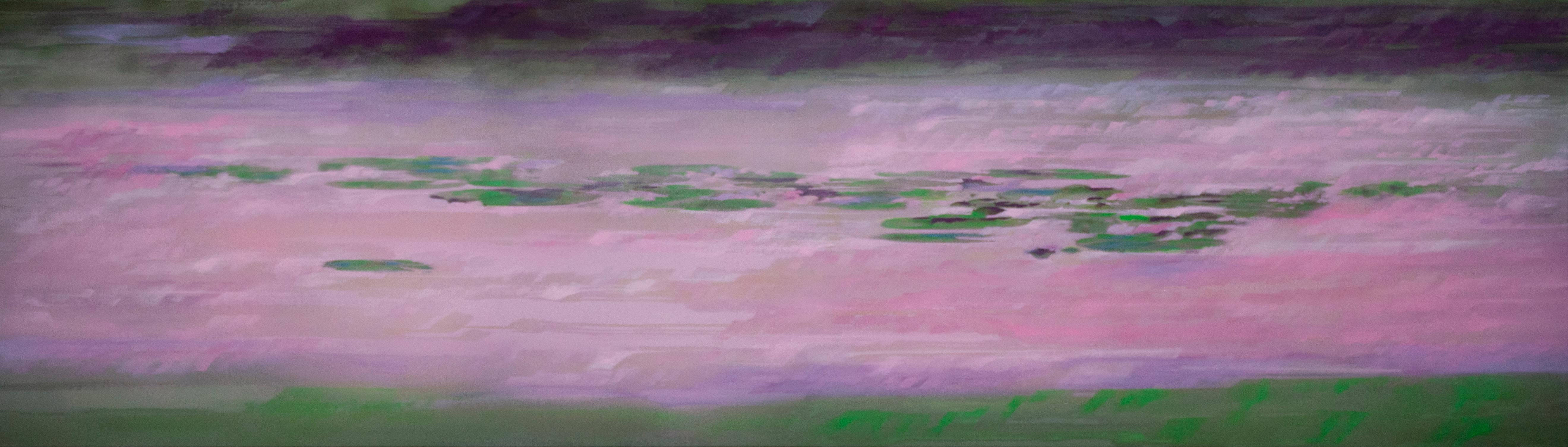 Christina Craemer Abstract Painting - Lavender Lines