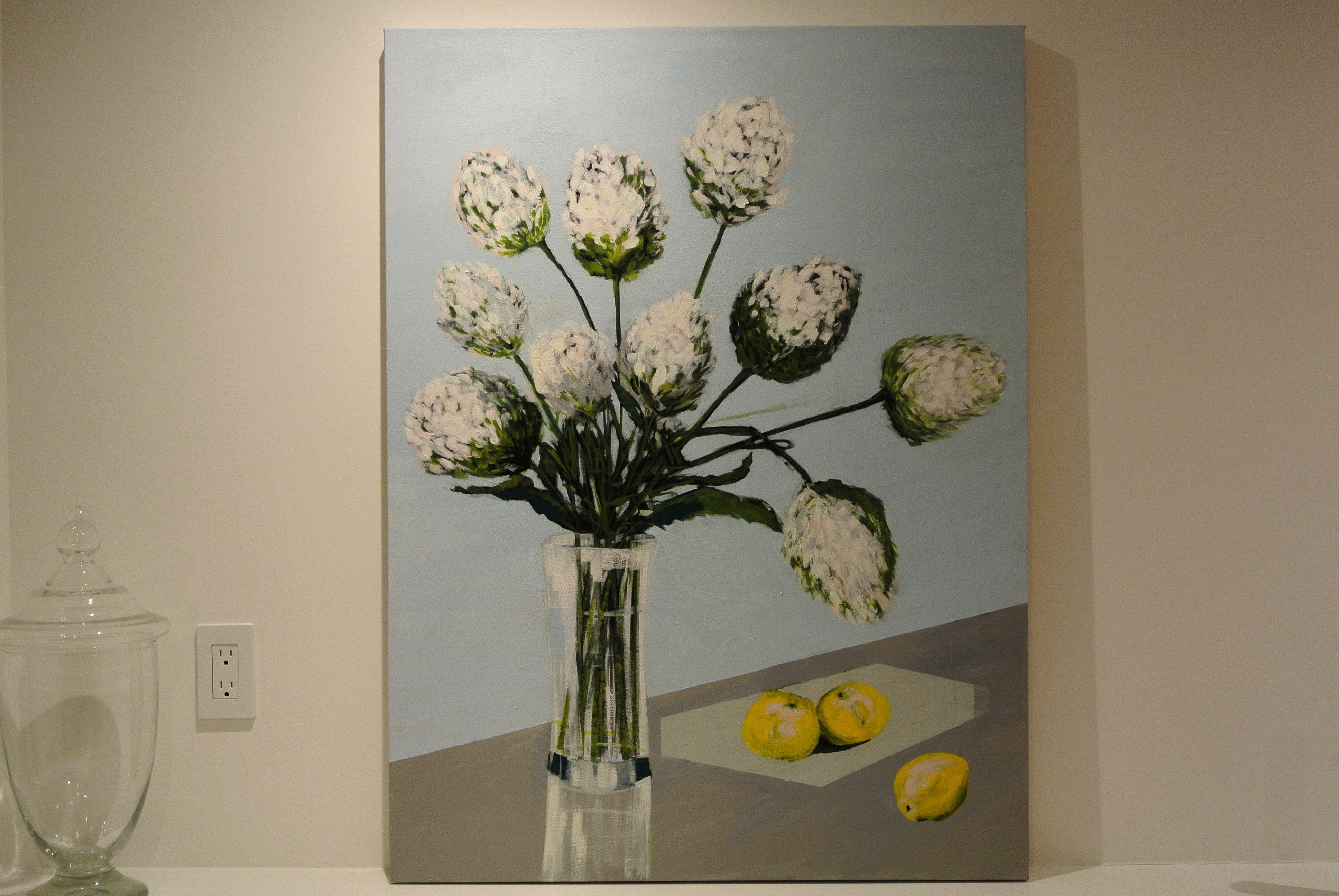 Ramo azul, Pintura, Acrílico sobre lienzo - Painting Moderno de Christina Dilella