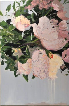 Floral rosa, Pintura, Acrílico sobre lienzo