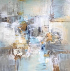 Coastal Morning, Christina Doelling 2018 Abstract Mixed Media on Canvas Painting