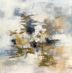 Dirty Martini by Christina Doelling, Large Square Abstract Mixed Media Painting