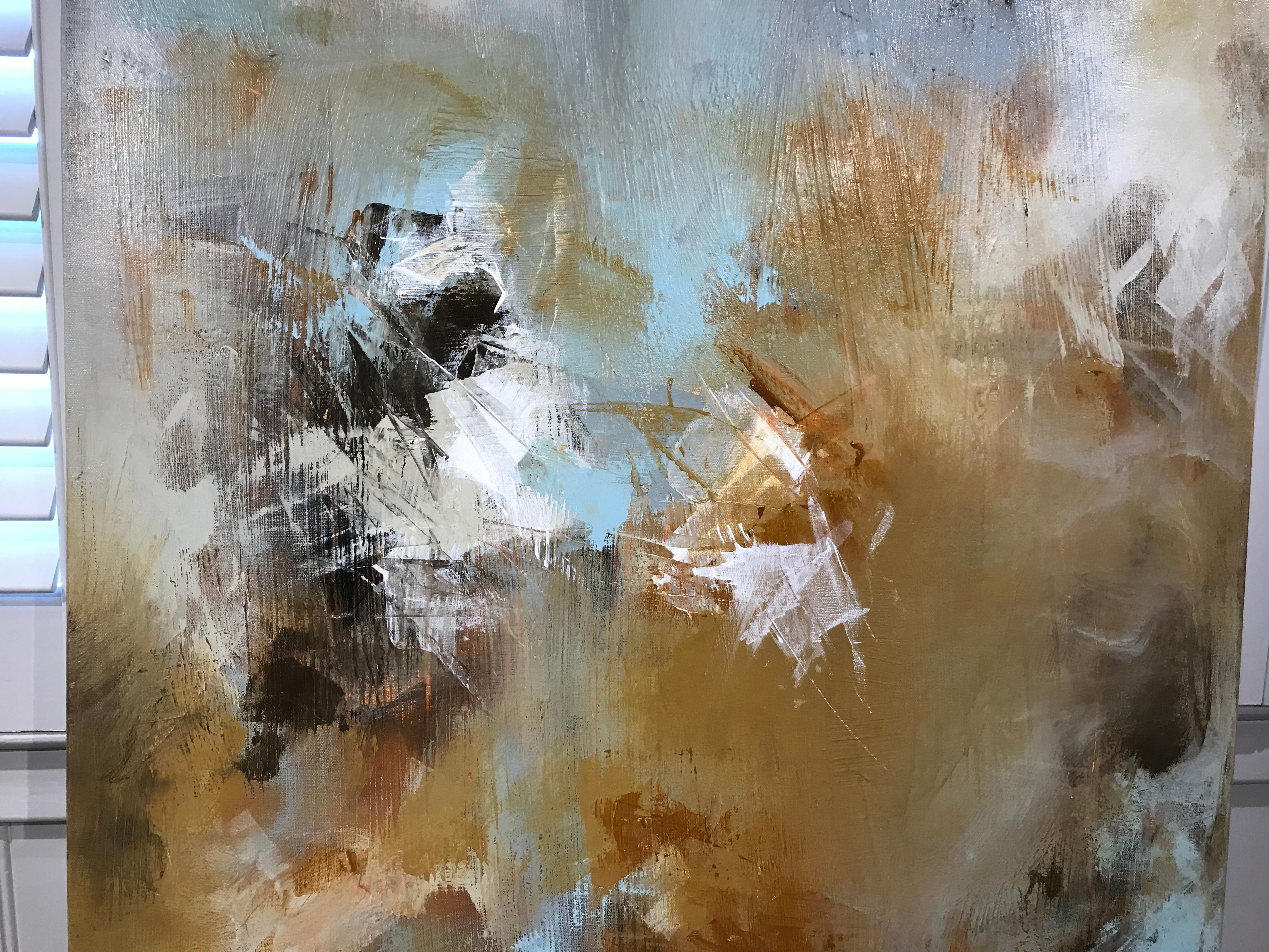 Key West by Christina Doelling, Large Abstract Mixed Media on Canvas Painting 3