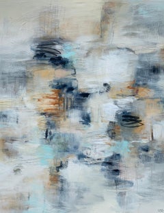 Quiet the Mind by Christina Doelling Large Abstract Mixed Media Painting