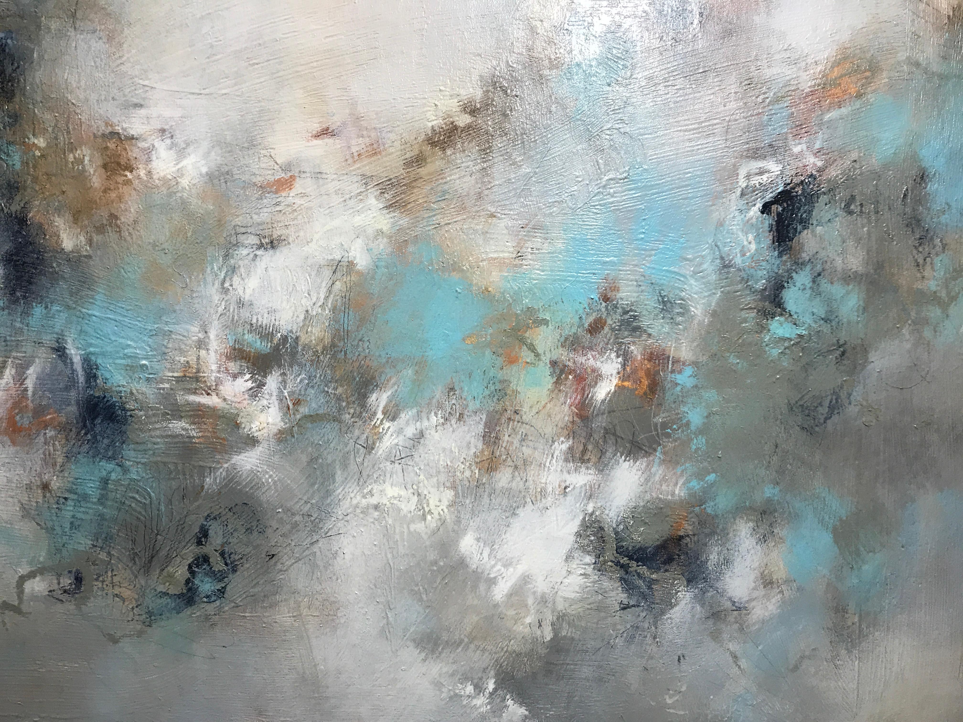 Softly Into the Light, Christina Doelling 2018 Abstract Mixed Media Painting 3