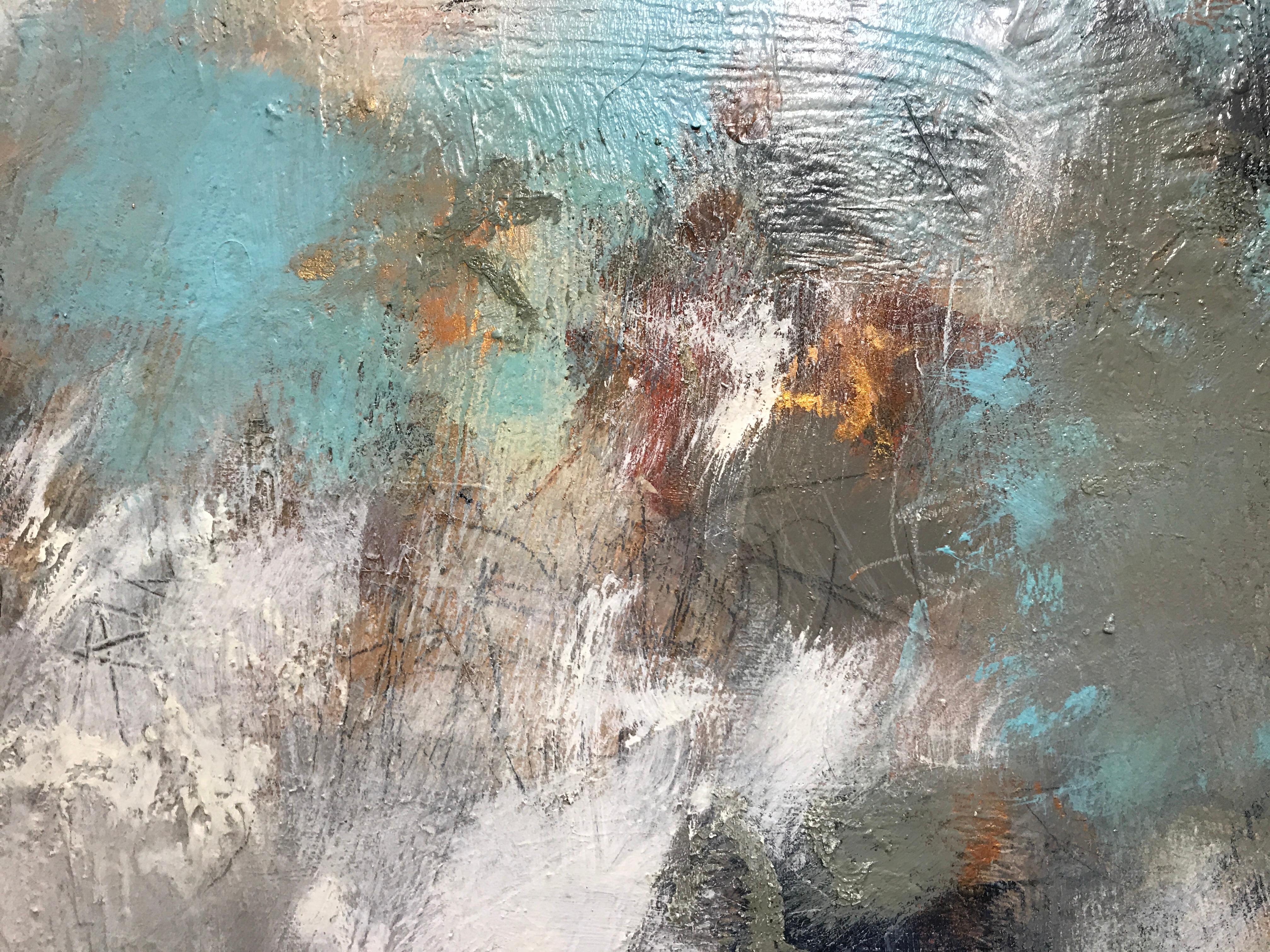 Softly Into the Light, Christina Doelling 2018 Abstract Mixed Media Painting 5