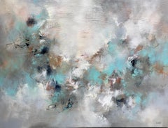 Softly Into the Light, Christina Doelling 2018 Abstract Mixed Media Painting