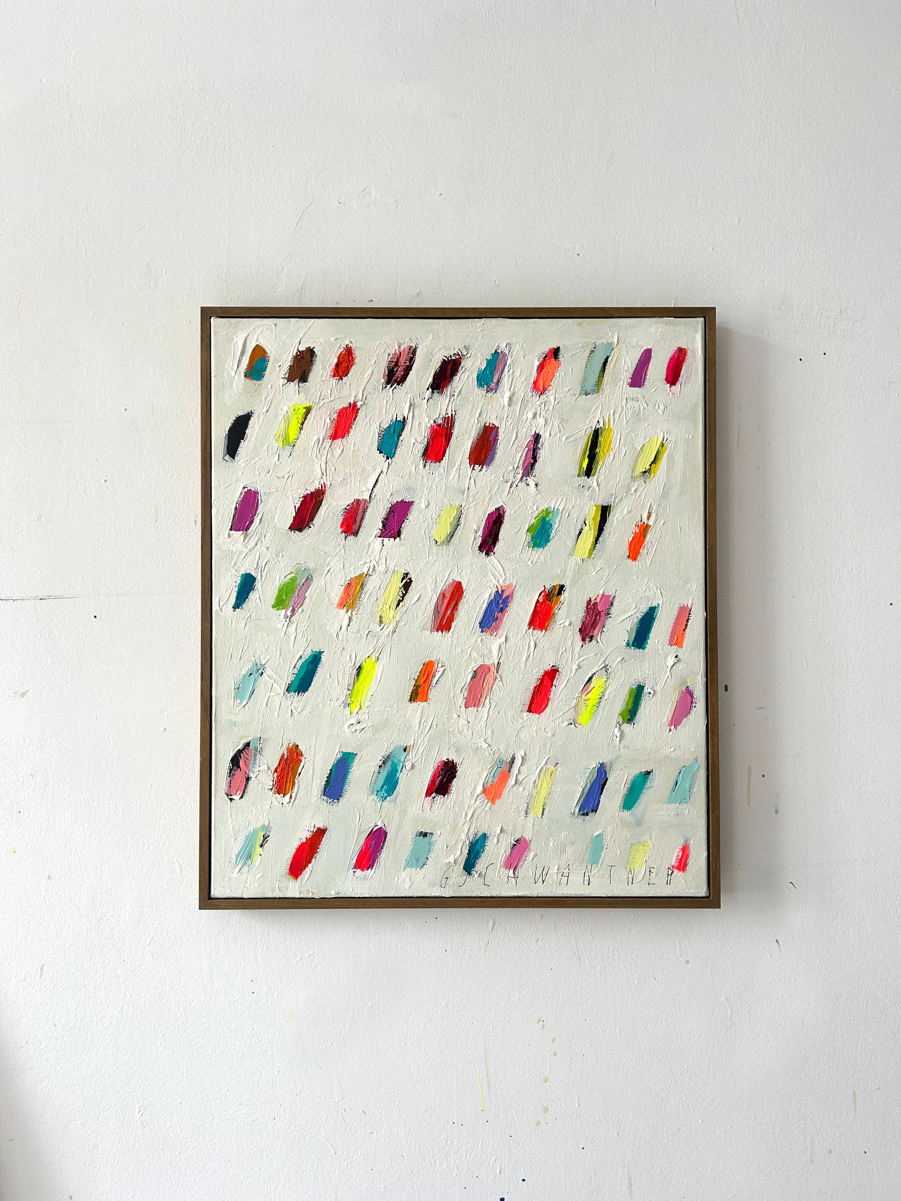Christina Gschwantner Peinture à l'huile abstraite colorée à l'empâtement sur toile Nouveau 2025 - Painting de  Christina Gschwantner