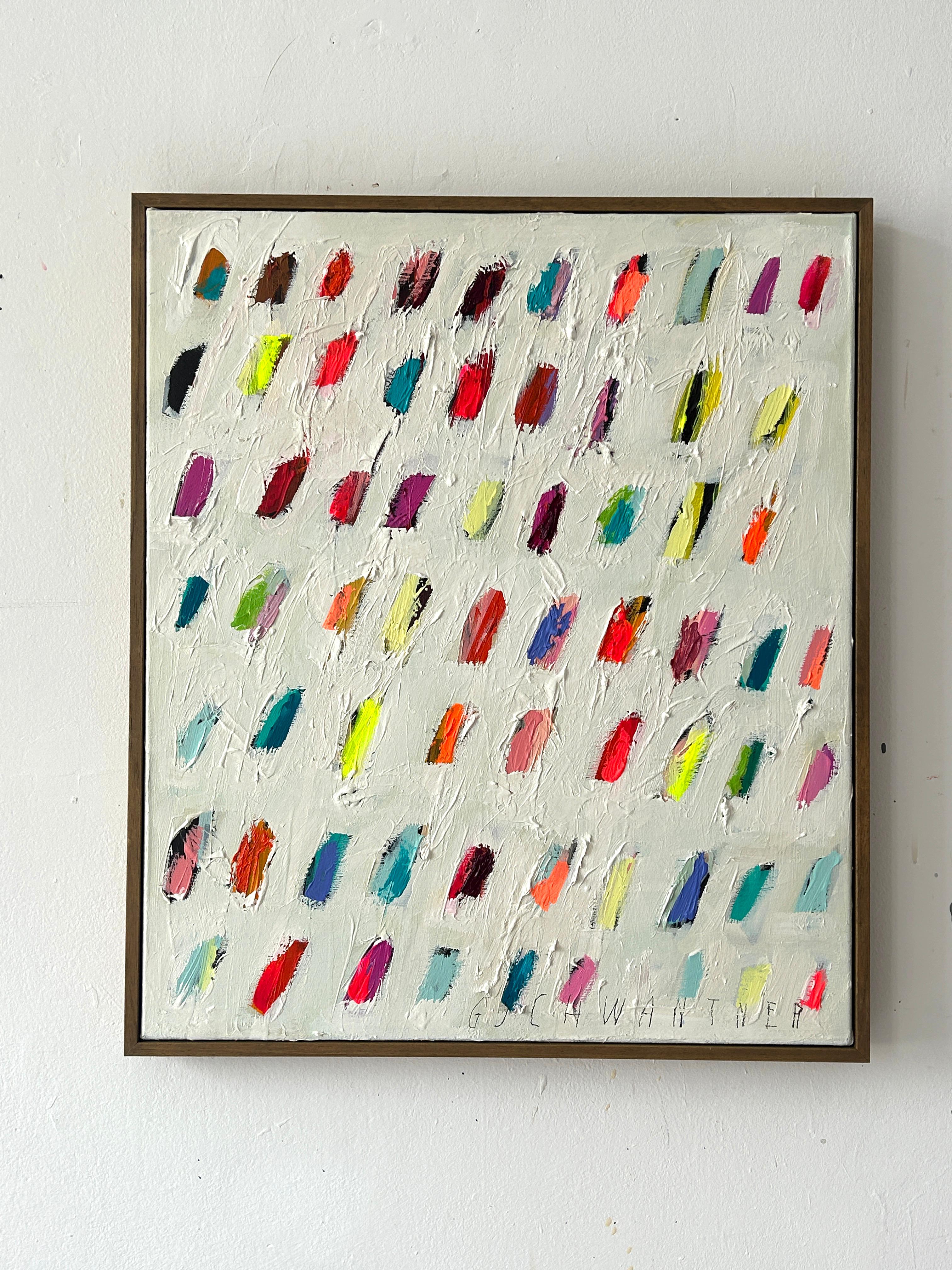 Christina Gschwantner Peinture à l'huile abstraite colorée à l'empâtement sur toile Nouveau 2025 - Abstrait Painting par  Christina Gschwantner